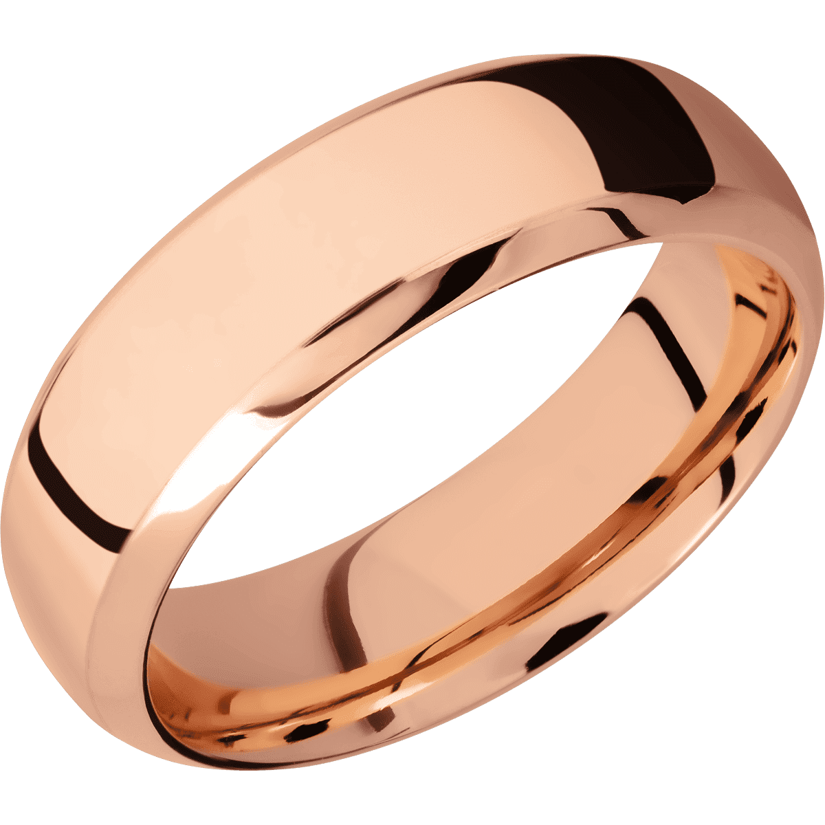 10K Rose Gold + Polish , Polish Finish