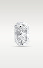 Face-up view of a 3.17 carat radiant cut loose diamond with Cut-Cornered Rectangular Modified Brilliant faceting