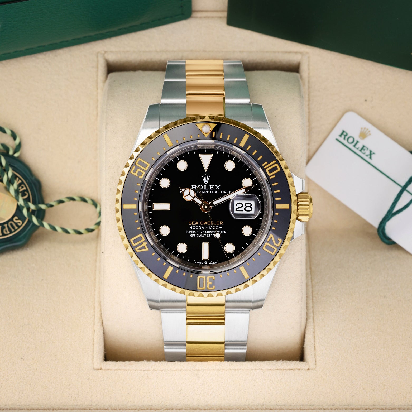 Two Tone black dial Rolex Sea-Dweller 126603 | Noah's Fine Watches Dallas