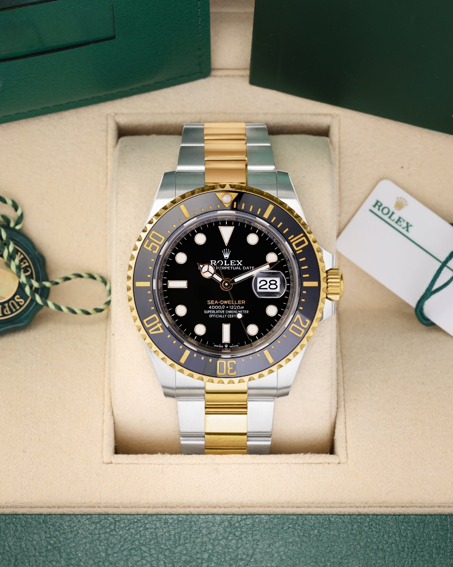 Two Tone black dial Rolex Sea-Dweller 126603 | Noah's Fine Watches Dallas