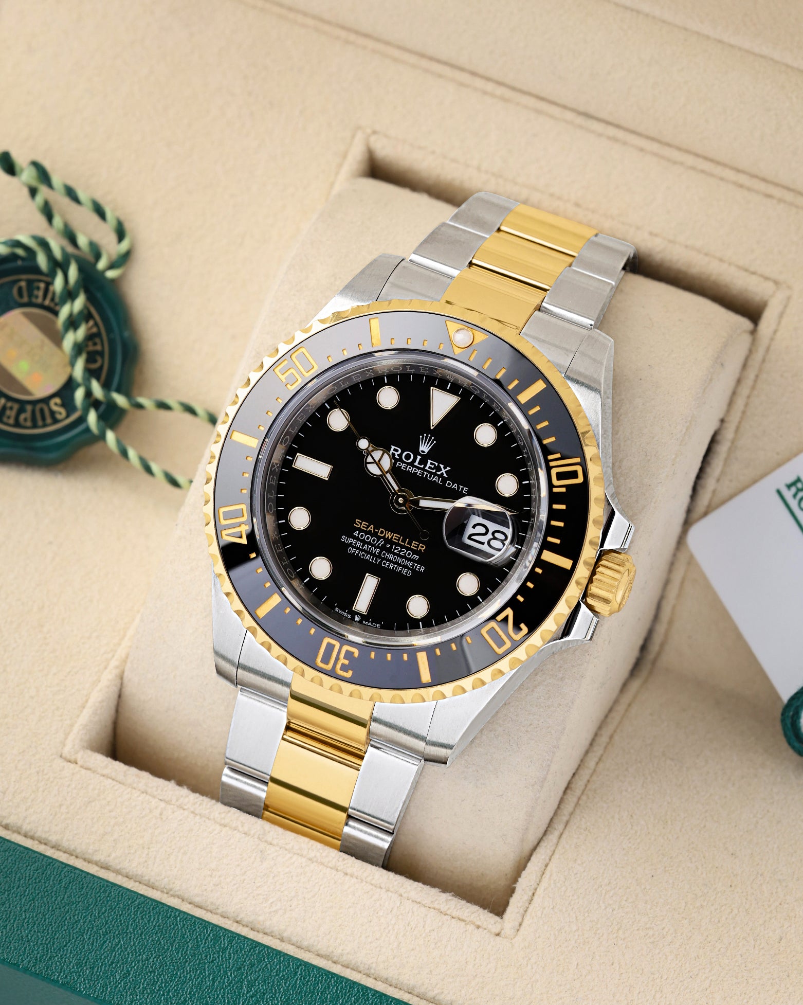 Two Tone black dial Rolex Sea-Dweller 126603 | Noah's Fine Watches Dallas