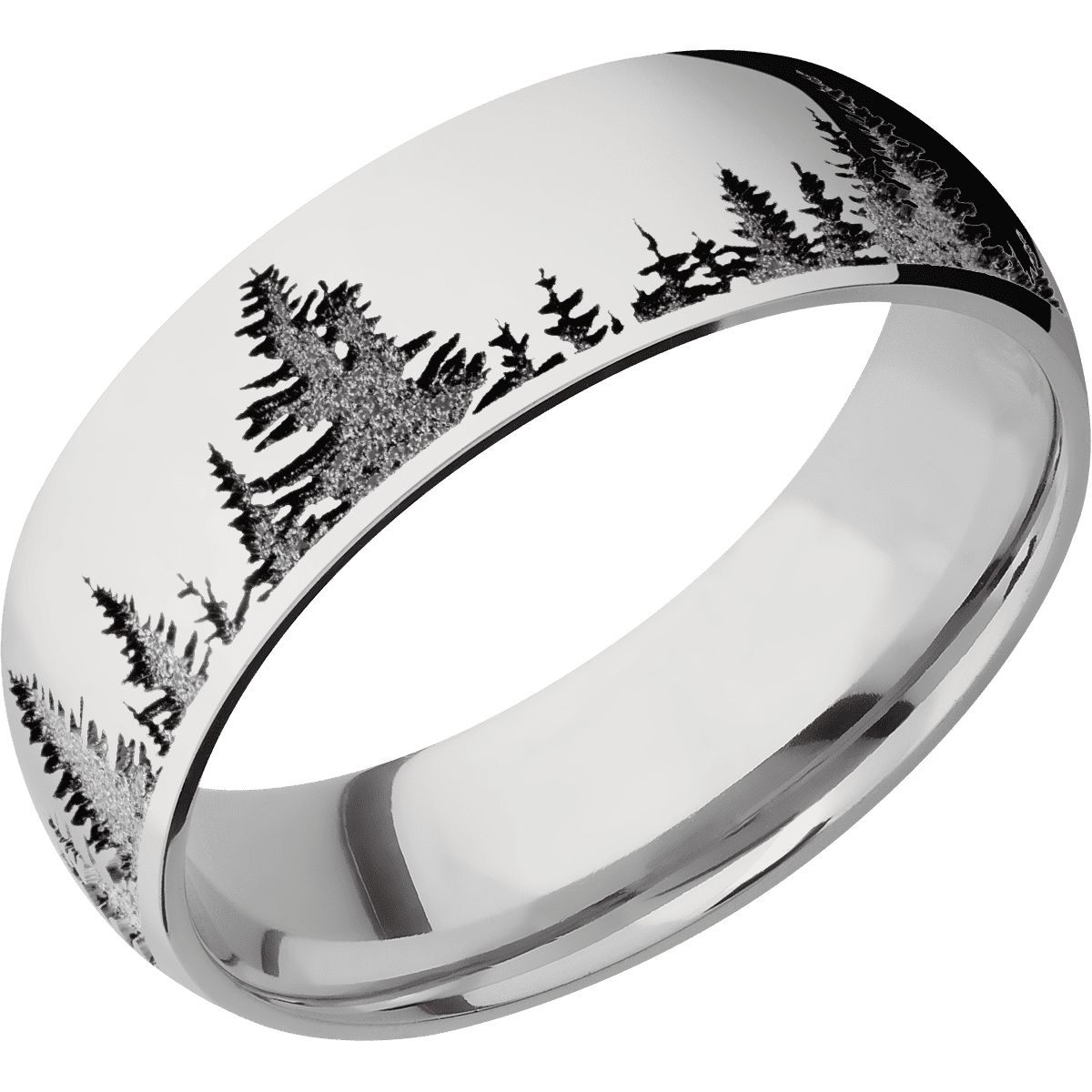 14K White Gold + Polish Finish