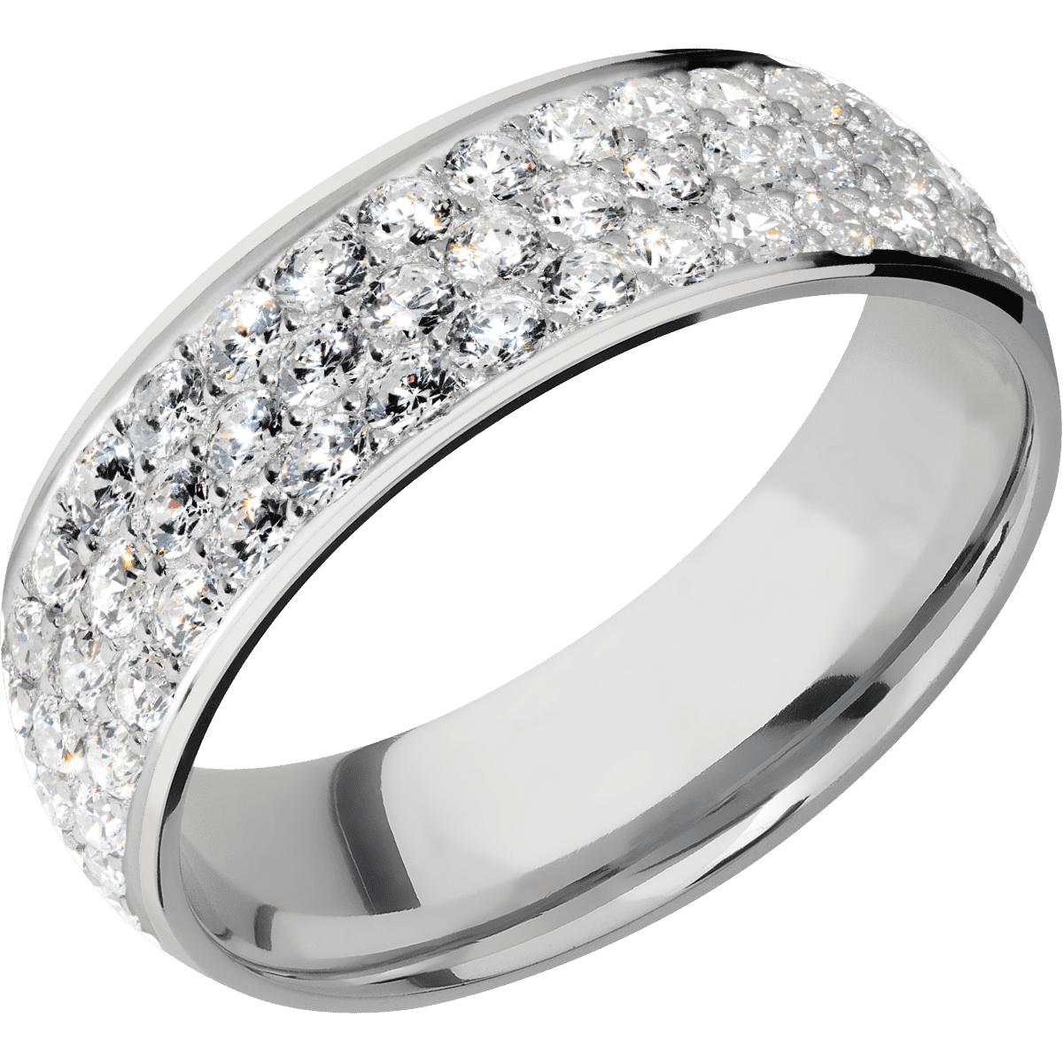 14K White Gold + Polish Finish