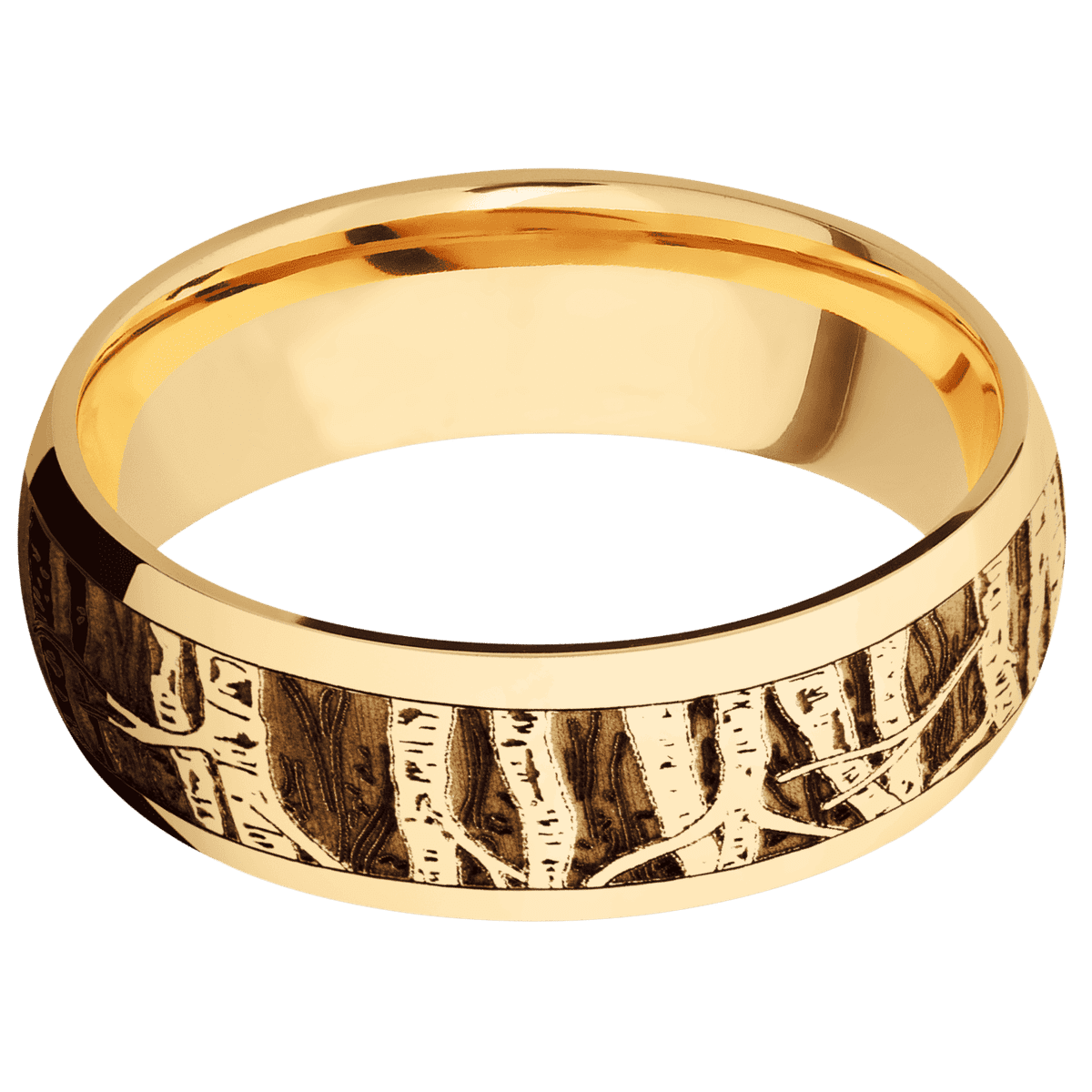 14K Yellow Gold + Polish Finish
