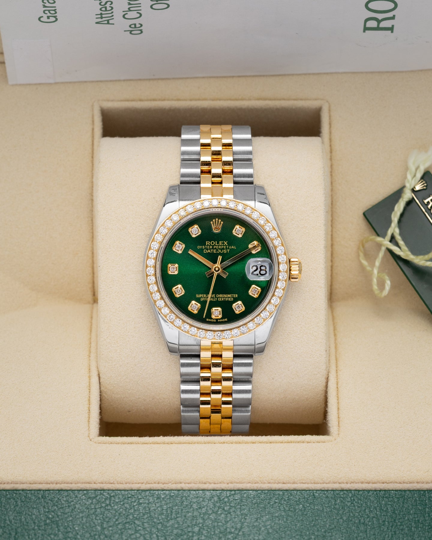 Aftermarket Diamond Rolex Datejust 178273 | Noahs Fine Watches and Jewelry