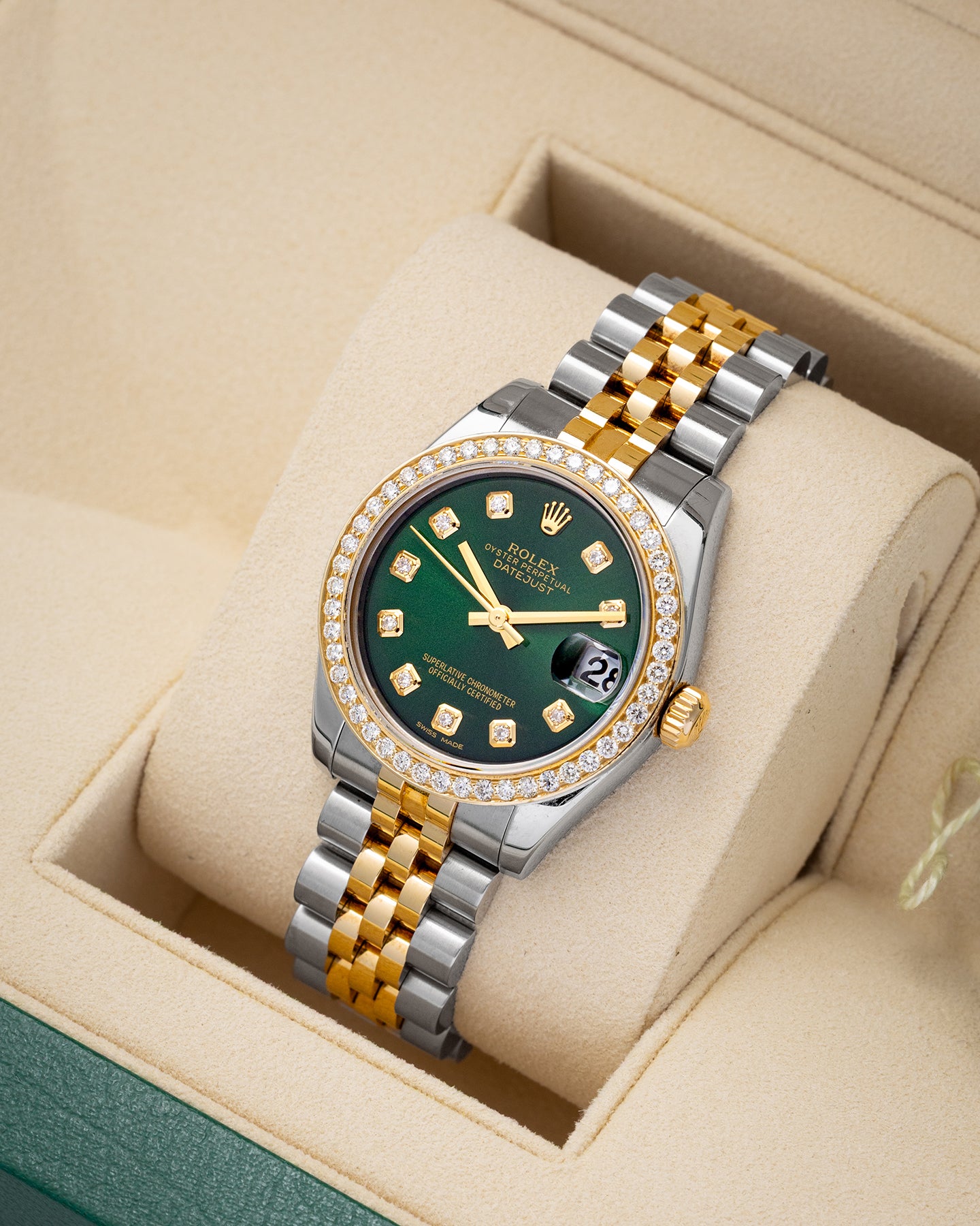Aftermarket Diamond Rolex Datejust 178273 | Noahs Fine Watches and Jewelry
