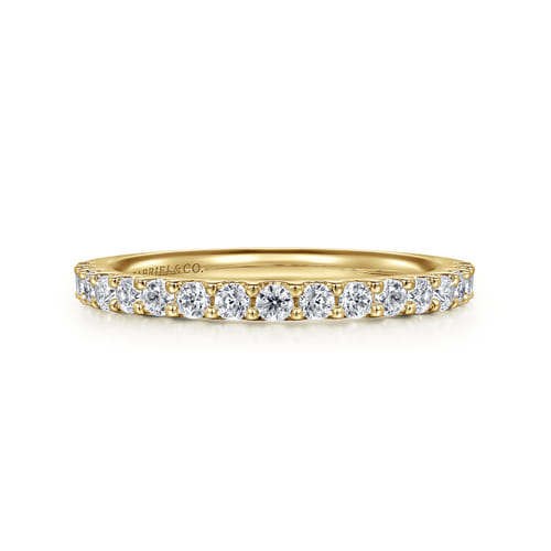 Gabriel & Co. 14K Yellow Gold Diamond Anniversary Band