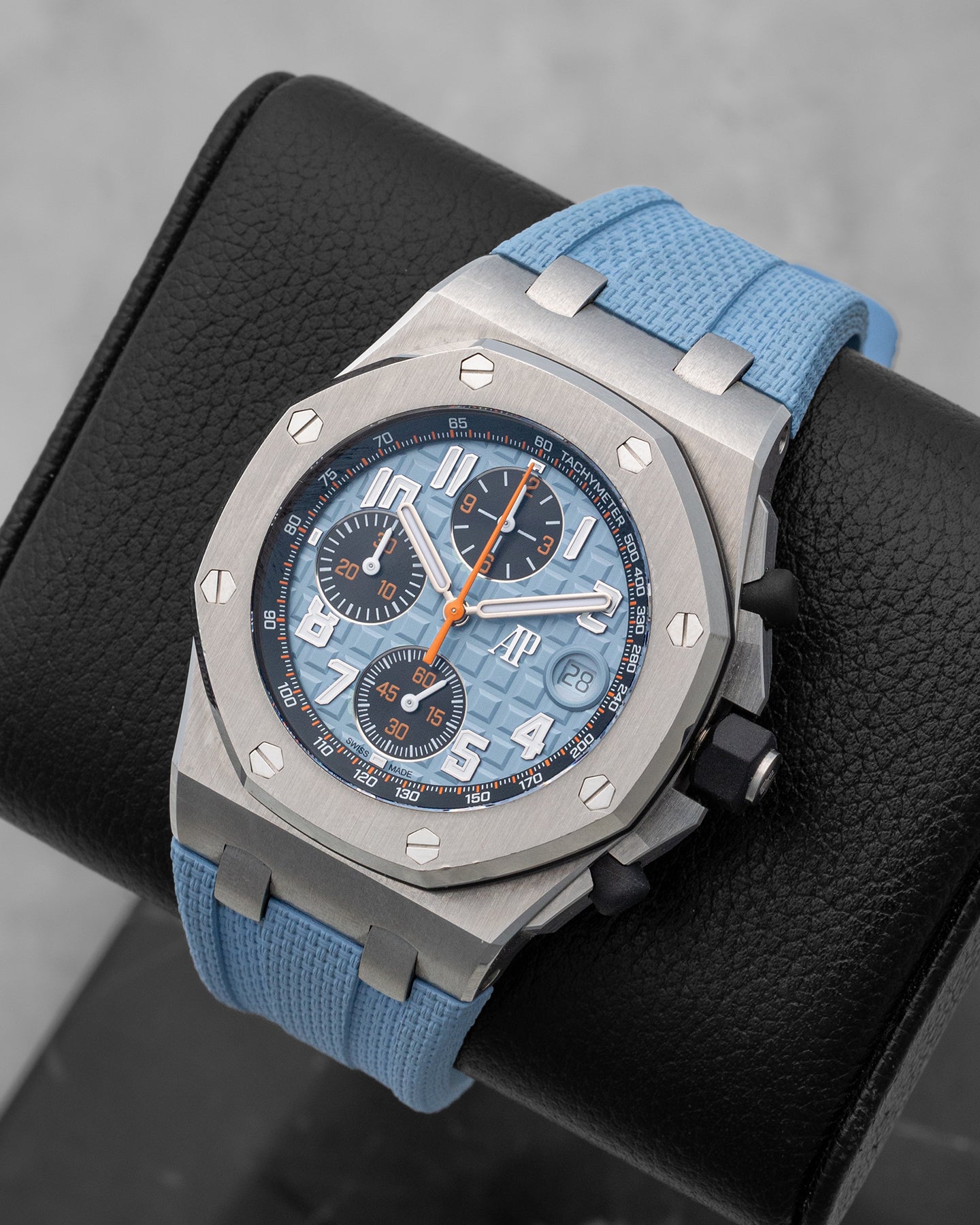 Light Blue AP Royal Oak Offshore 26238ST.OO.A340CA.01 | Noah's Fine Watches & Jewelry