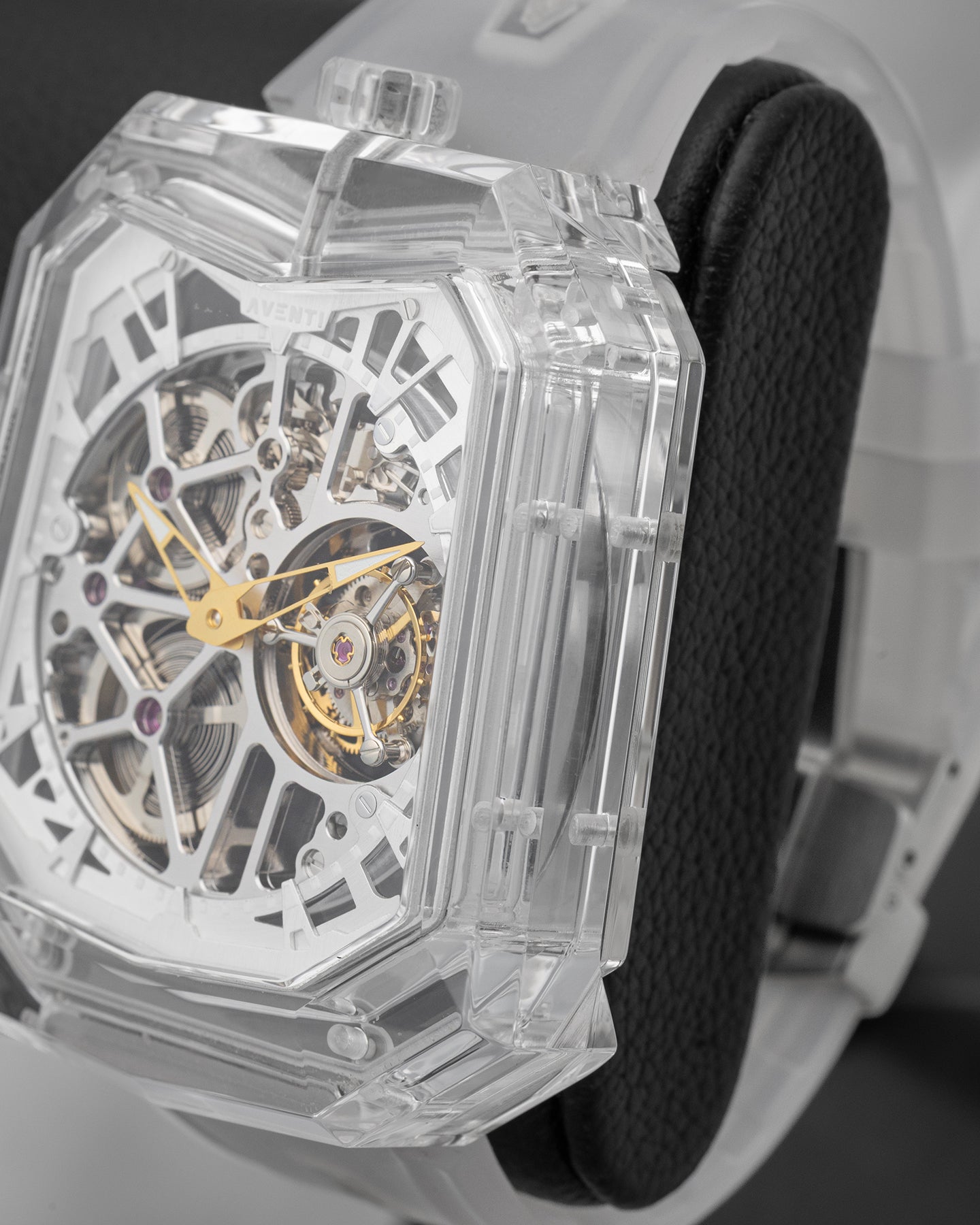 Aventi Pure Sapphire Crystal Tourbillon A11-01 | Noah's Fine Watches Dallas, Texas