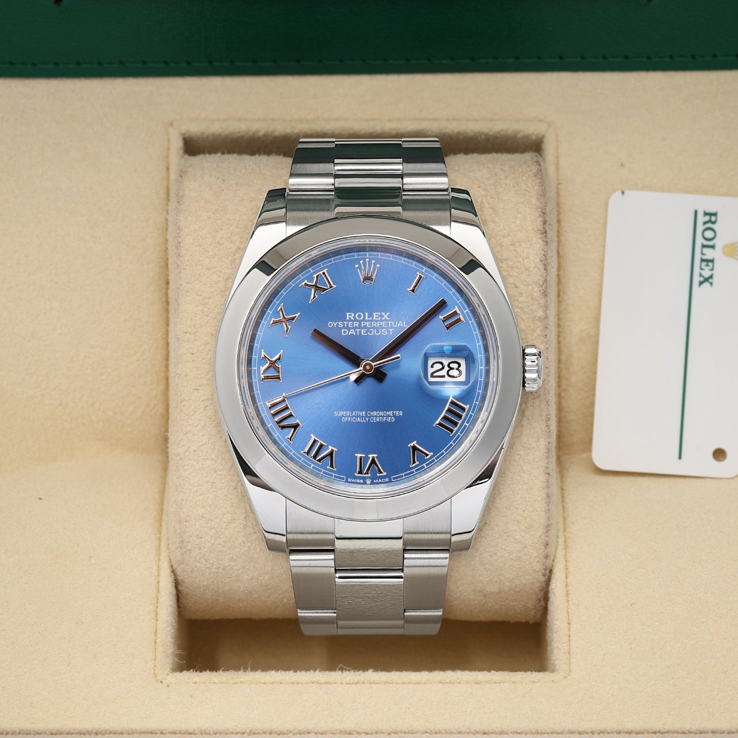 Azzuro Blue Rolex Datejust 41 126300 | Noahs fine Watches & Jewelry