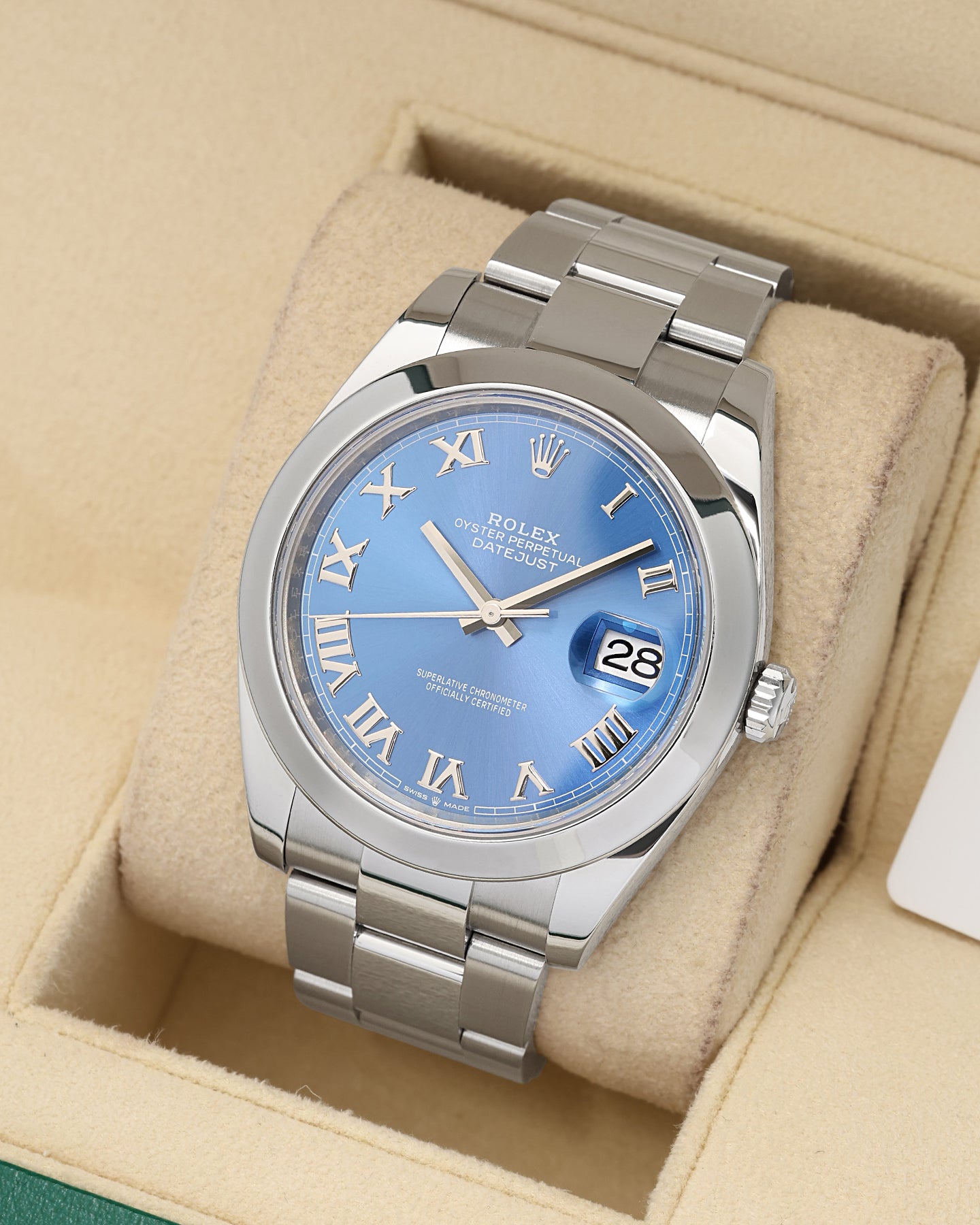 Azzuro Blue Rolex Datejust 41 126300 | Noahs fine Watches & Jewelry