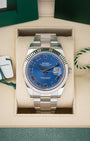 2021 Blue Roman Rolex Datejust 41 126300 | Noah's Fine Watches Dallas