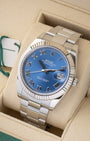 2021 Blue Roman Rolex Datejust 41 126300 | Noah's Fine Watches Dallas