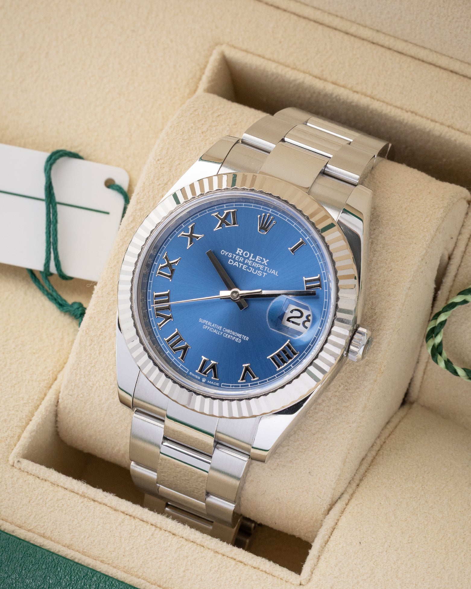 2021 Blue Roman Rolex Datejust 41 126300 | Noah's Fine Watches Dallas