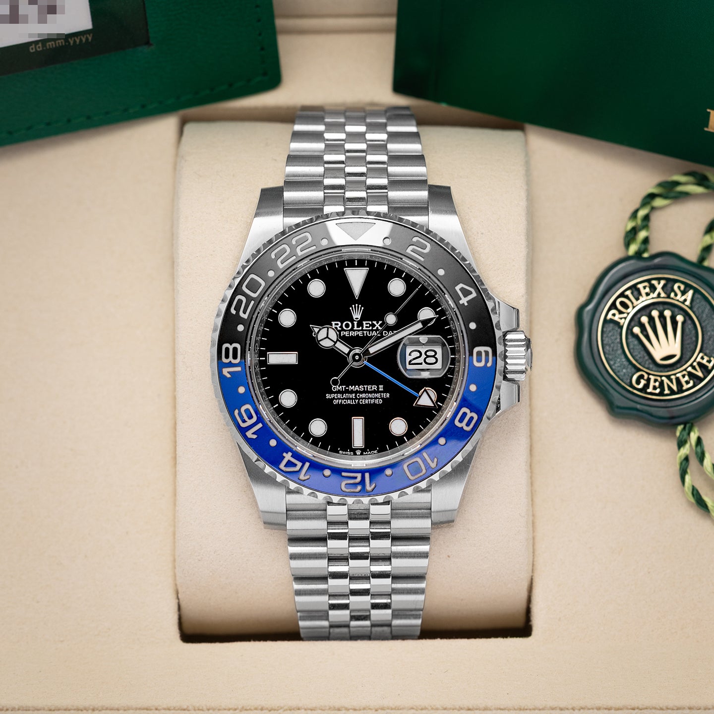 2025 Batgirl Rolex GMT-Master II 126710BLNR | Noah's Fine Watches Dallas, Texas