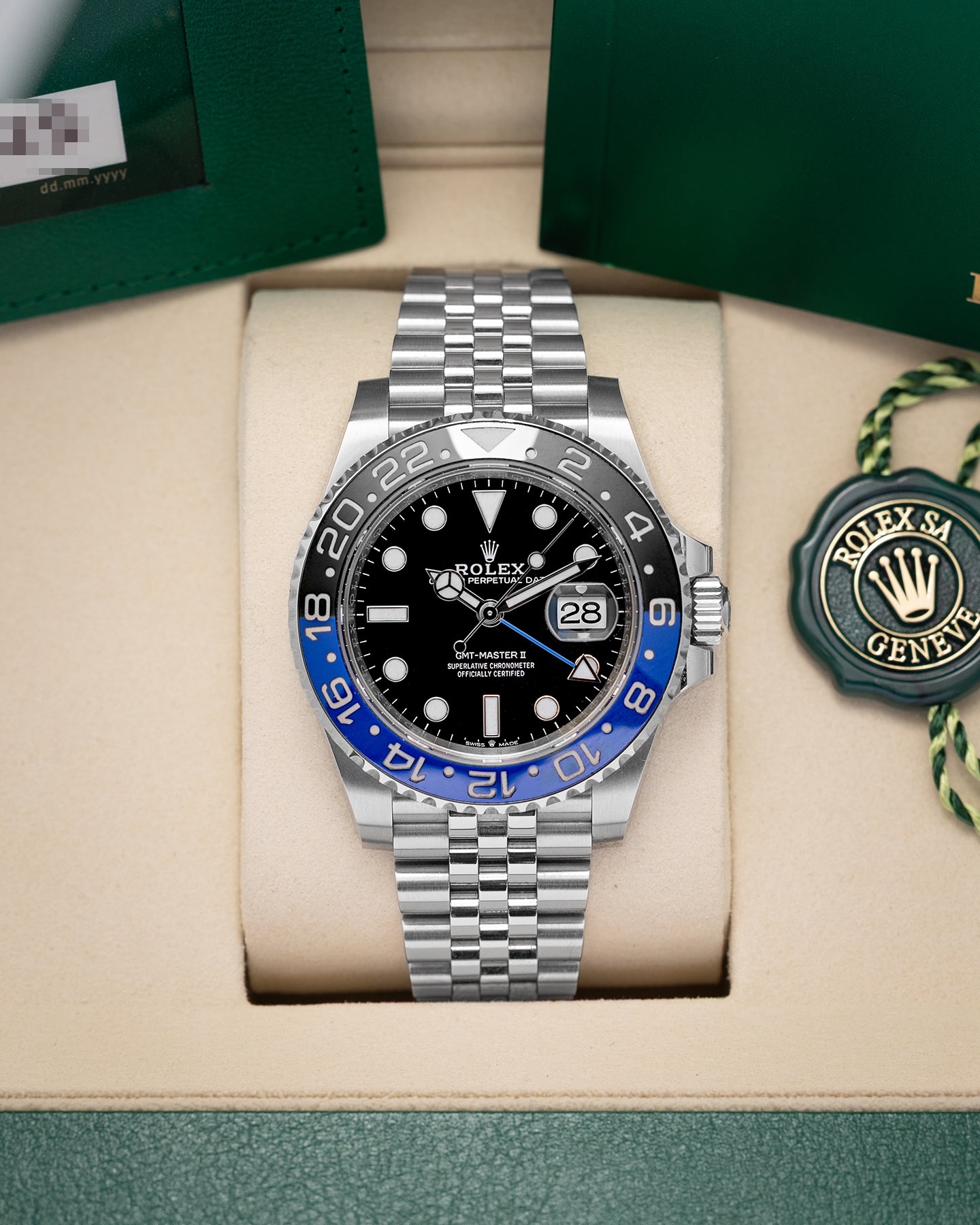 2025 Batgirl Rolex GMT-Master II 126710BLNR | Noah's Fine Watches Dallas, Texas