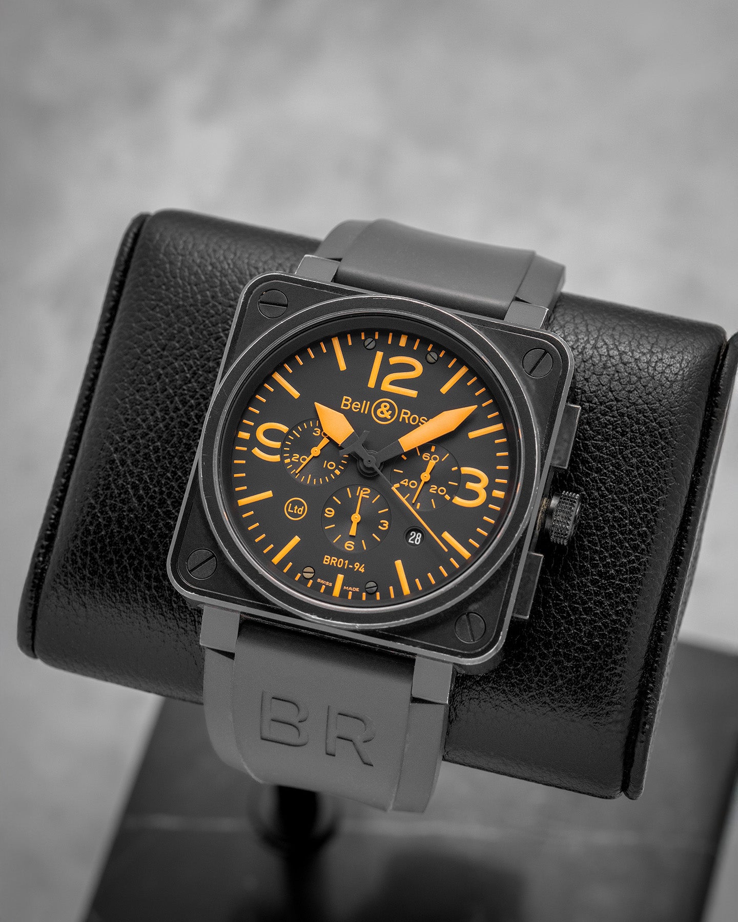 Limited Edition Bell & Ross Chronograph BR01-94 Orange Watch | Noah's Fine Watches Dallas