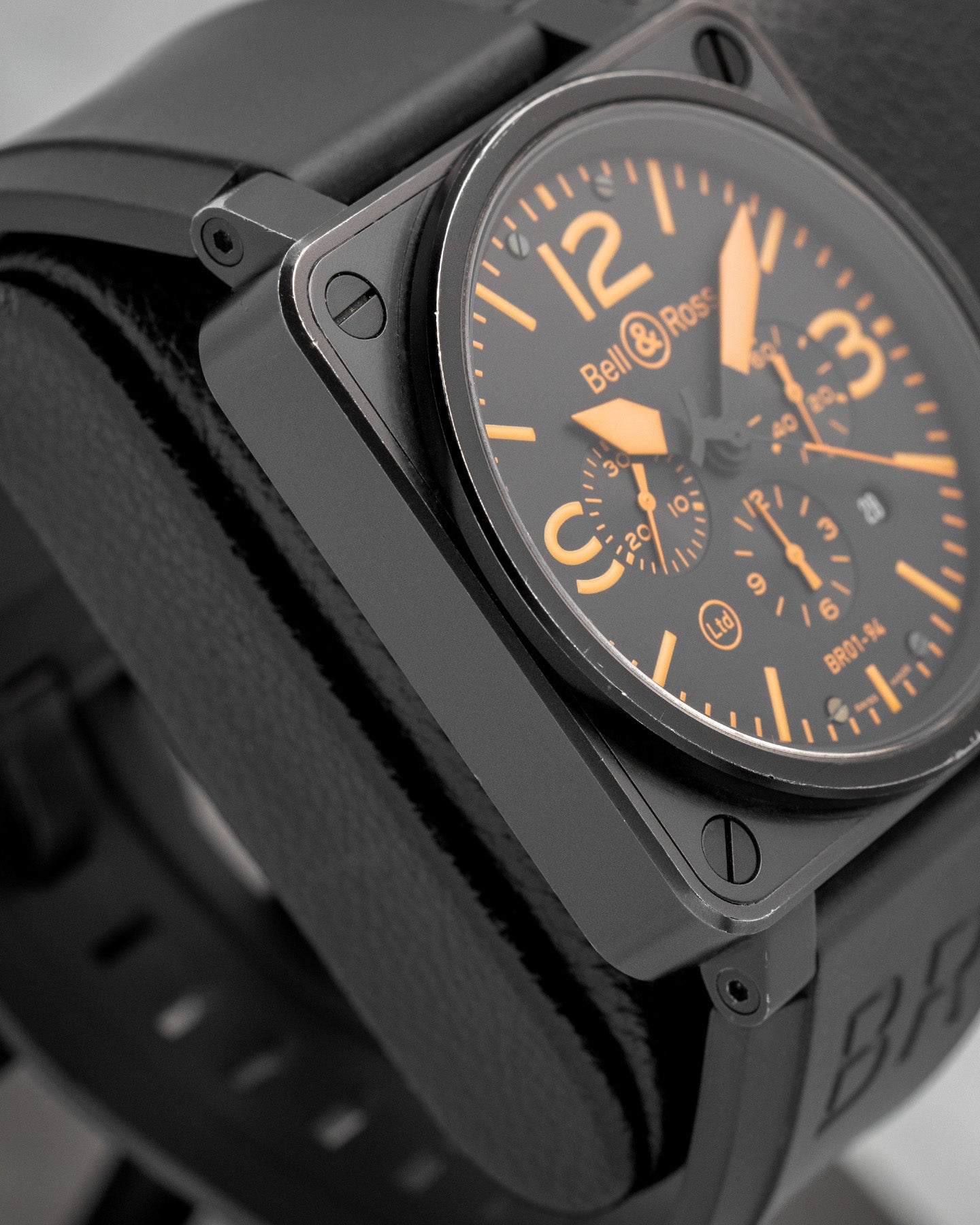 Limited Edition Bell & Ross Chronograph BR01-94 Orange Watch | Noah's Fine Watches Dallas