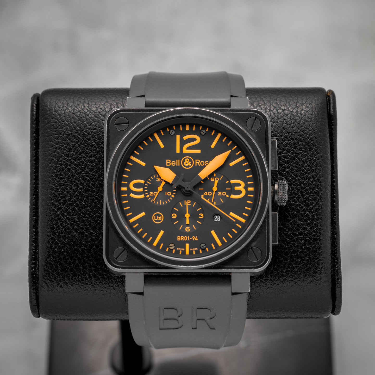 Limited Edition Bell & Ross Chronograph BR01-94 Orange Watch | Noah's Fine Watches Dallas
