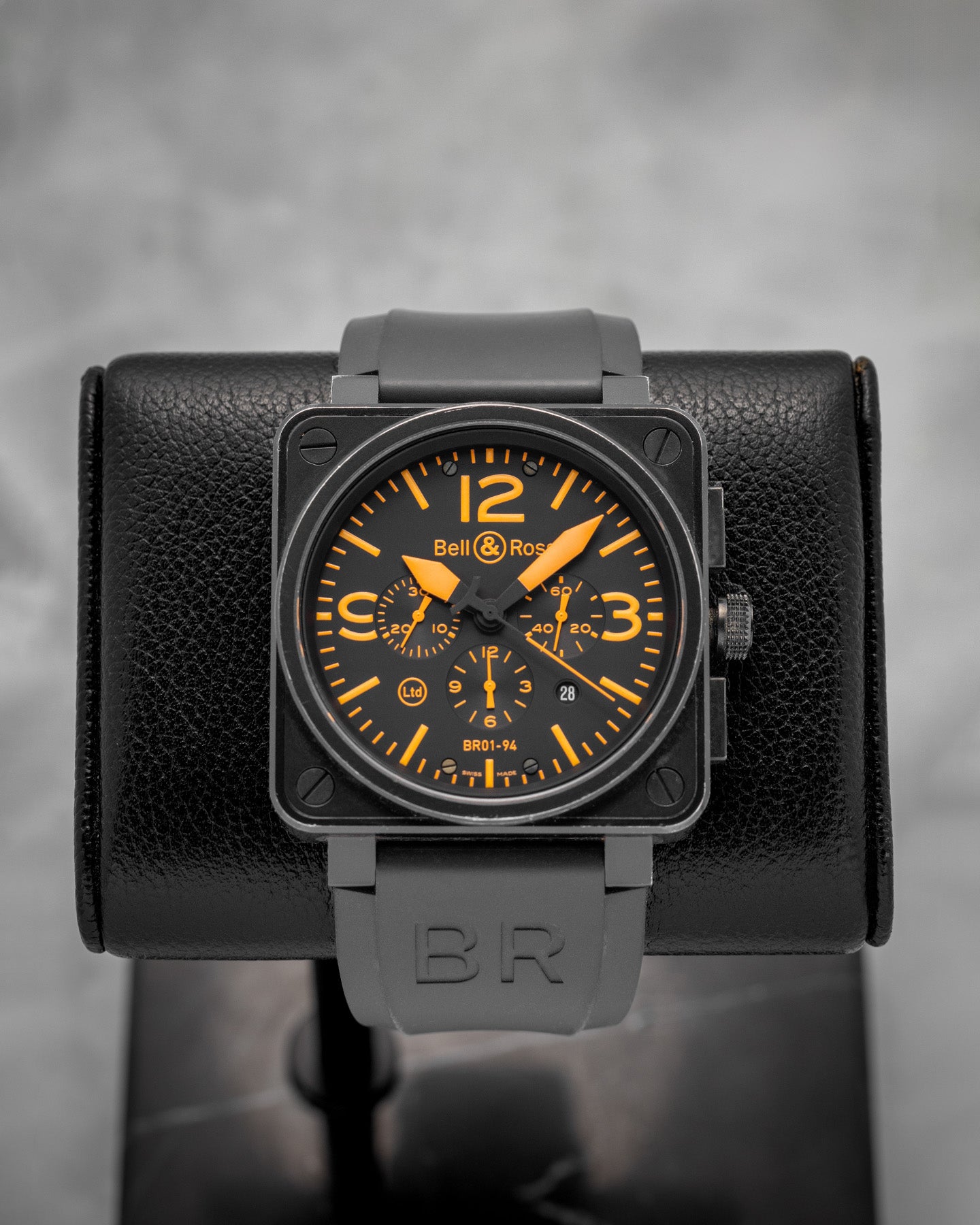 Limited Edition Bell & Ross Chronograph BR01-94 Orange Watch | Noah's Fine Watches Dallas