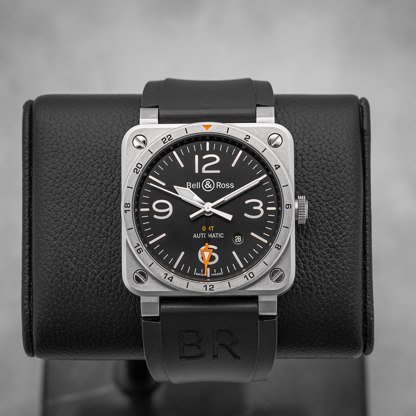 Steel B&R GMT BR03-93 Watch | Noah's Fine Watches and Jewelry Dallas