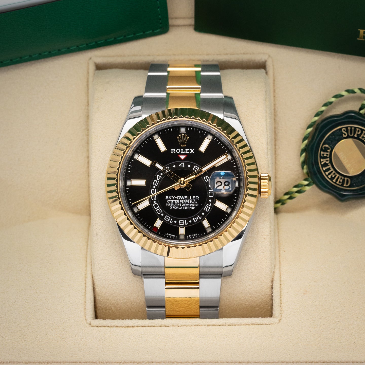 Two Tone Rolex Sky-Dweller 326933 | Noah's Fine Jewelry & Watches DFW