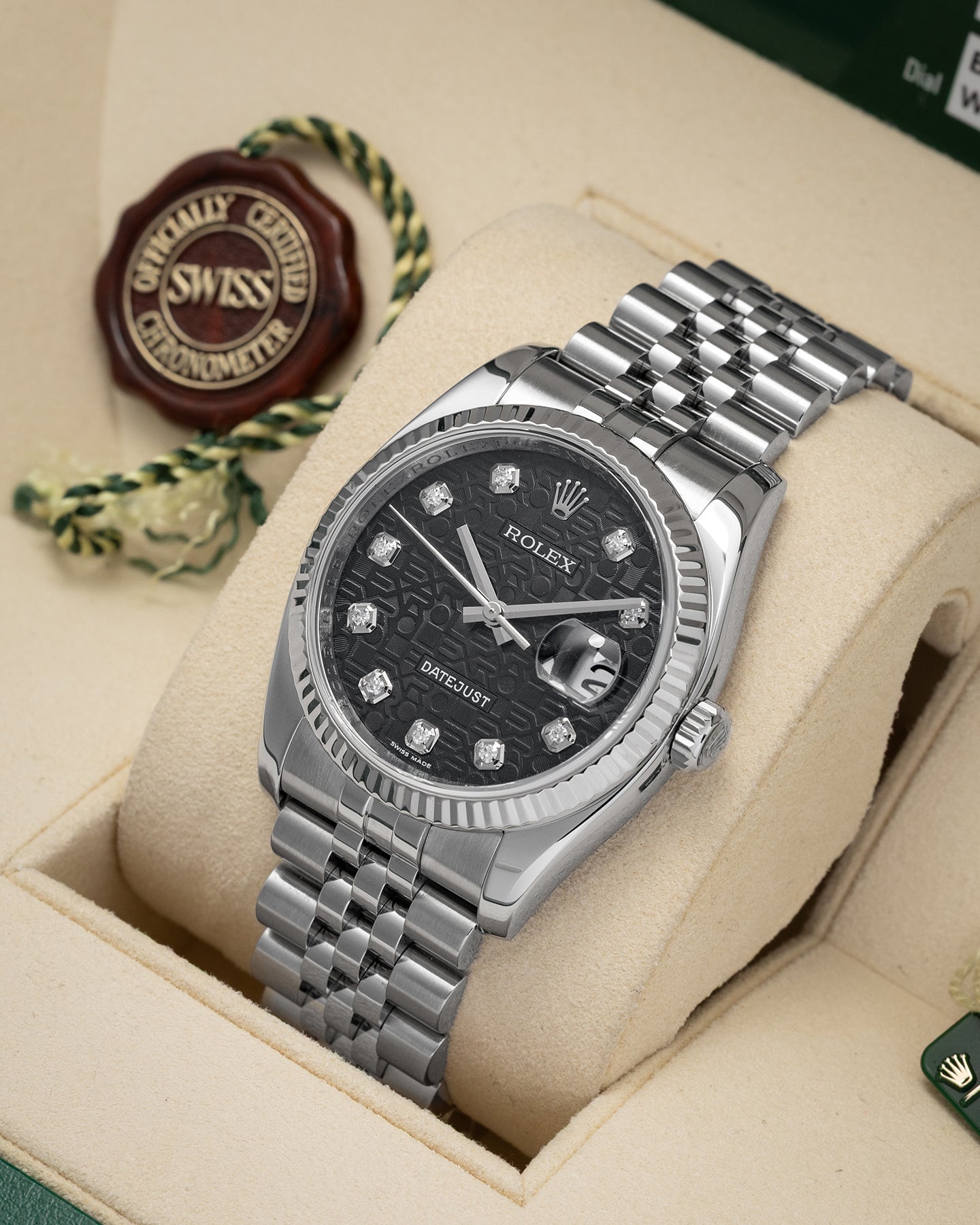 Black Jubilee Rolex Datejust 116234 | Noah's Fine Watches Dallas, Texas