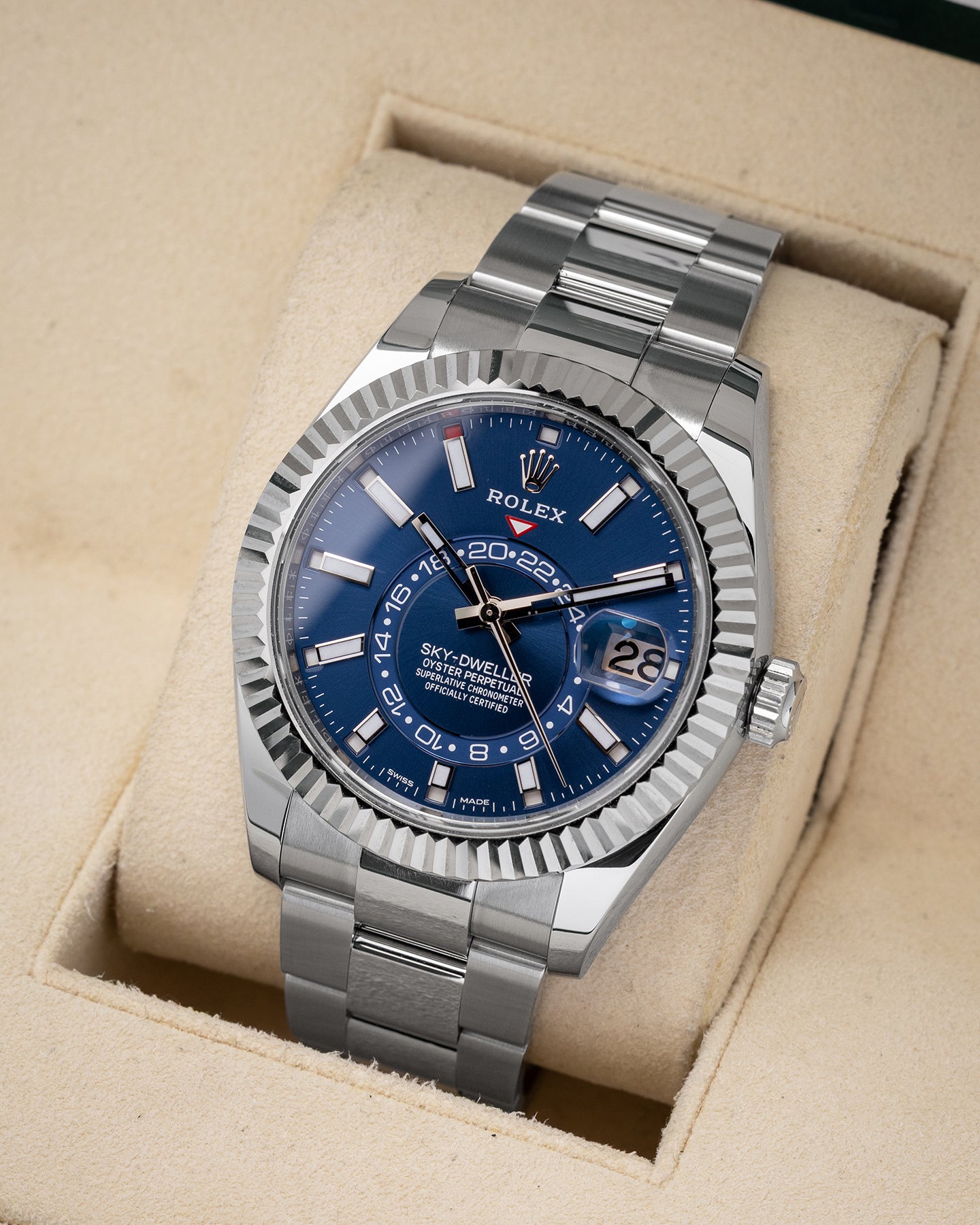 Blue Dial Rolex Sky-Dweller 326934 | Noahs Fine Watches & Jewelry DFW