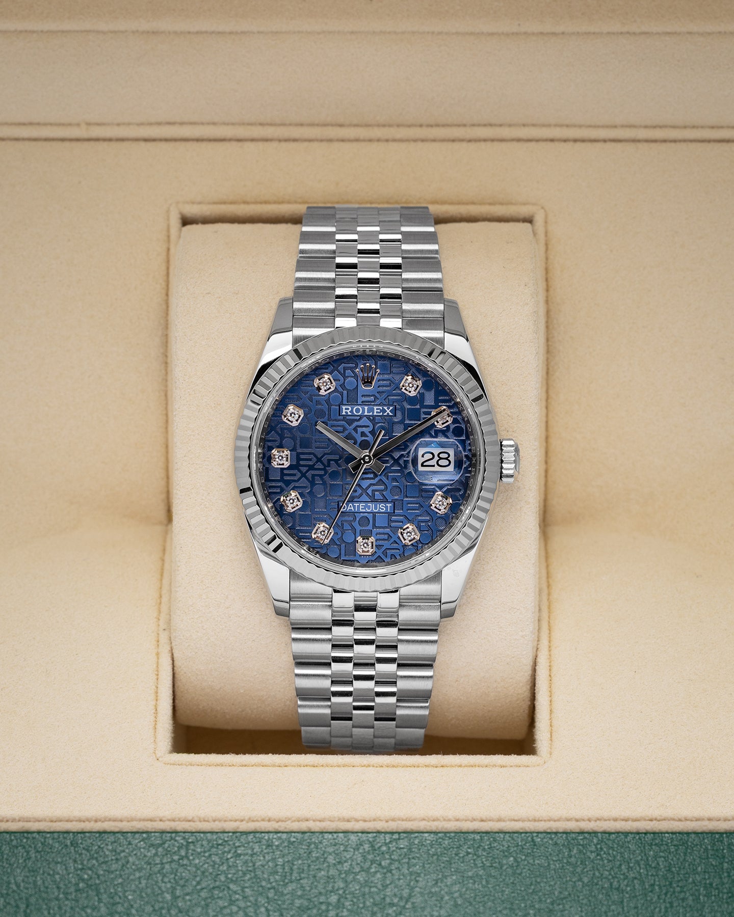 Blue Diamond Jubilee Dial Rolex Datejust 116234 | Noah's Fine Watches & Jewelry