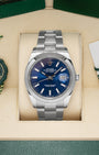 Blue Index Rolex Datejust 41 126300 | Noah's Fine Watches Dallas, Texas
