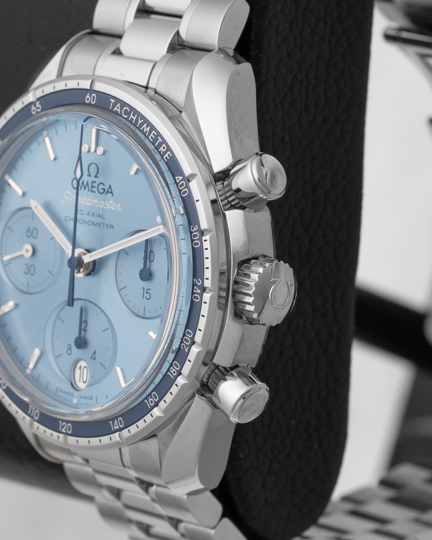Blue Omega Speedmaster 38 324.30.38.50.03.001 | Noah's Fine Watches & Jewelry Dallas