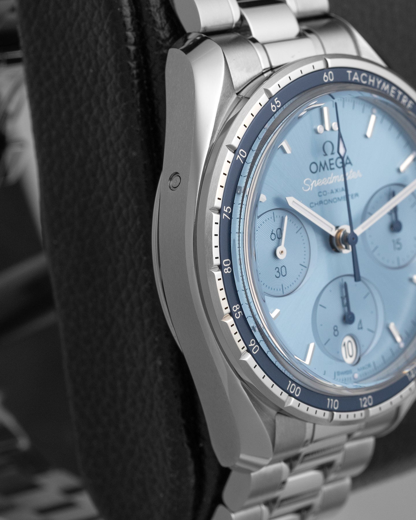 Blue Omega Speedmaster 38 324.30.38.50.03.001 | Noah's Fine Watches & Jewelry Dallas