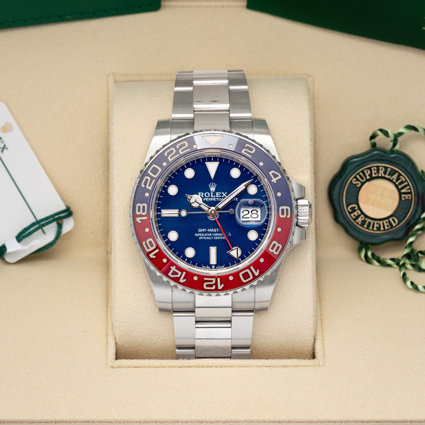 Blue Pepsi Rolex GMT-Master II 126719BLRO | Noah's Fine Watches DFW, Texas