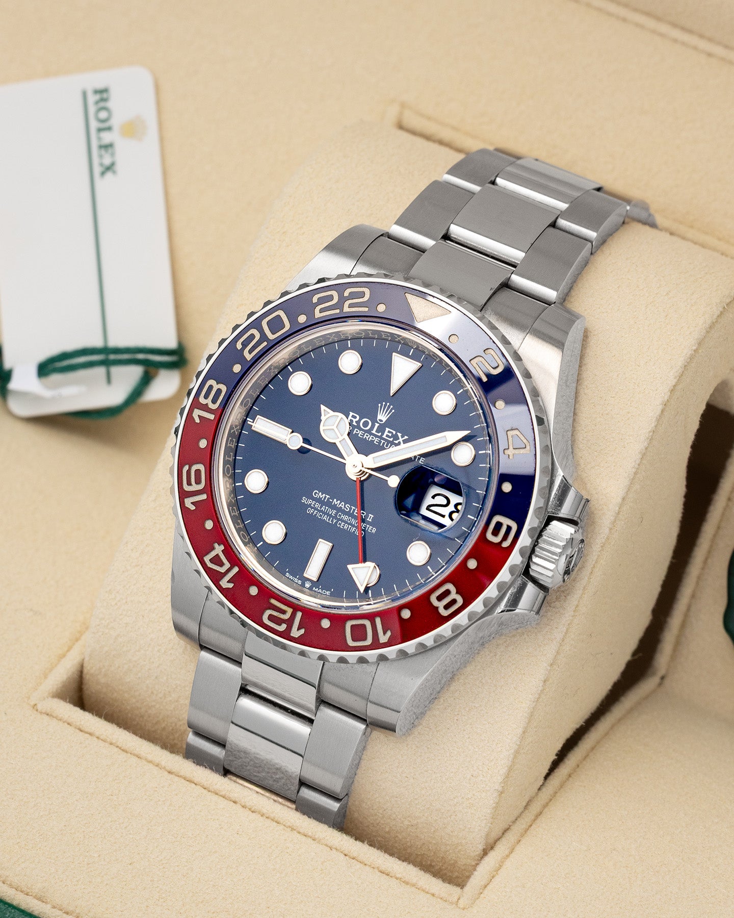 Blue Pepsi Rolex GMT-Master II 126719BLRO | Noah's Fine Watches DFW, Texas