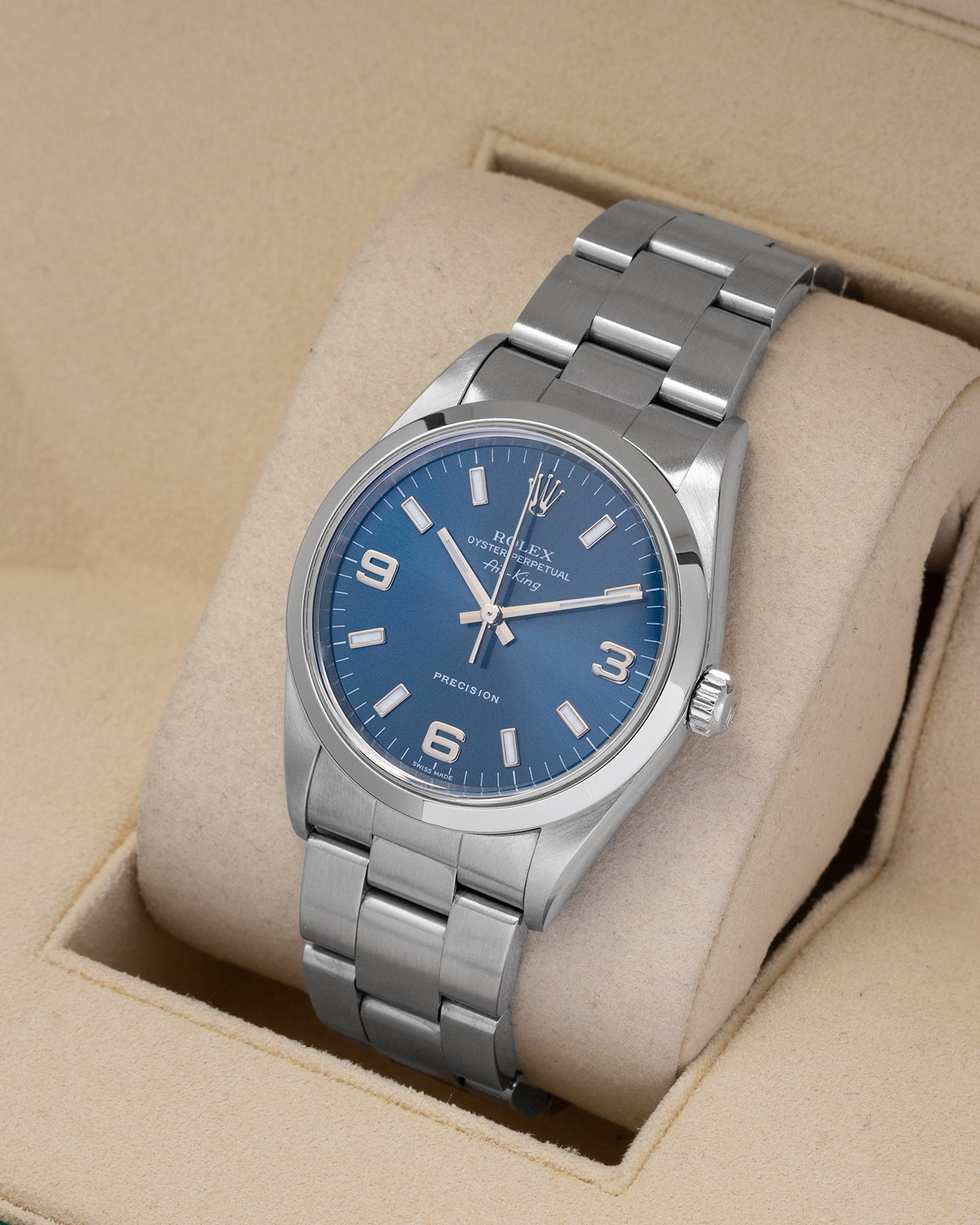 1999 Rolex Air-King 34 14000 | Noah's Fine Watches Dallas, Texas