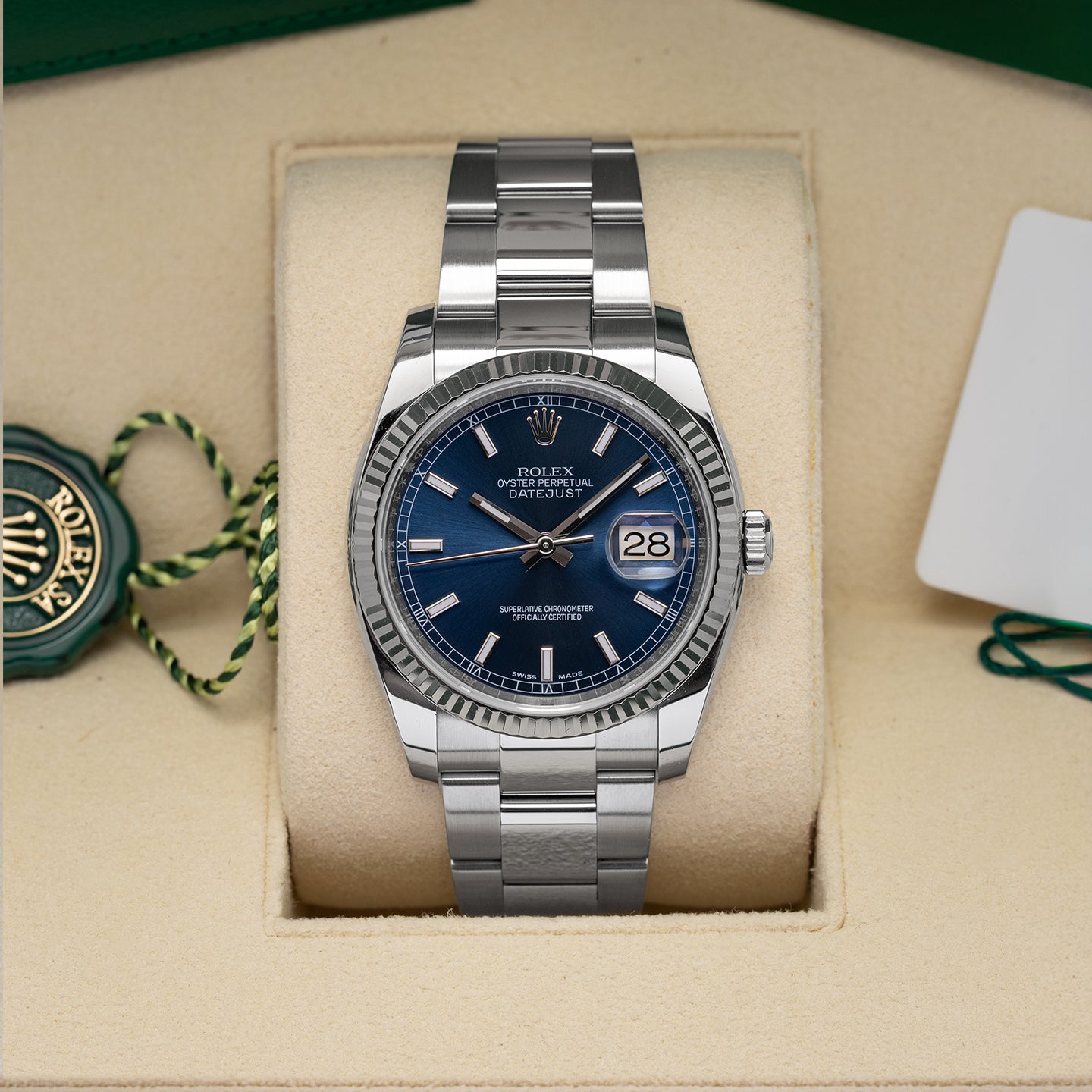 Blue Rolex Datejust 36 116234 | Noah's Fine Watches and Jewelry TX