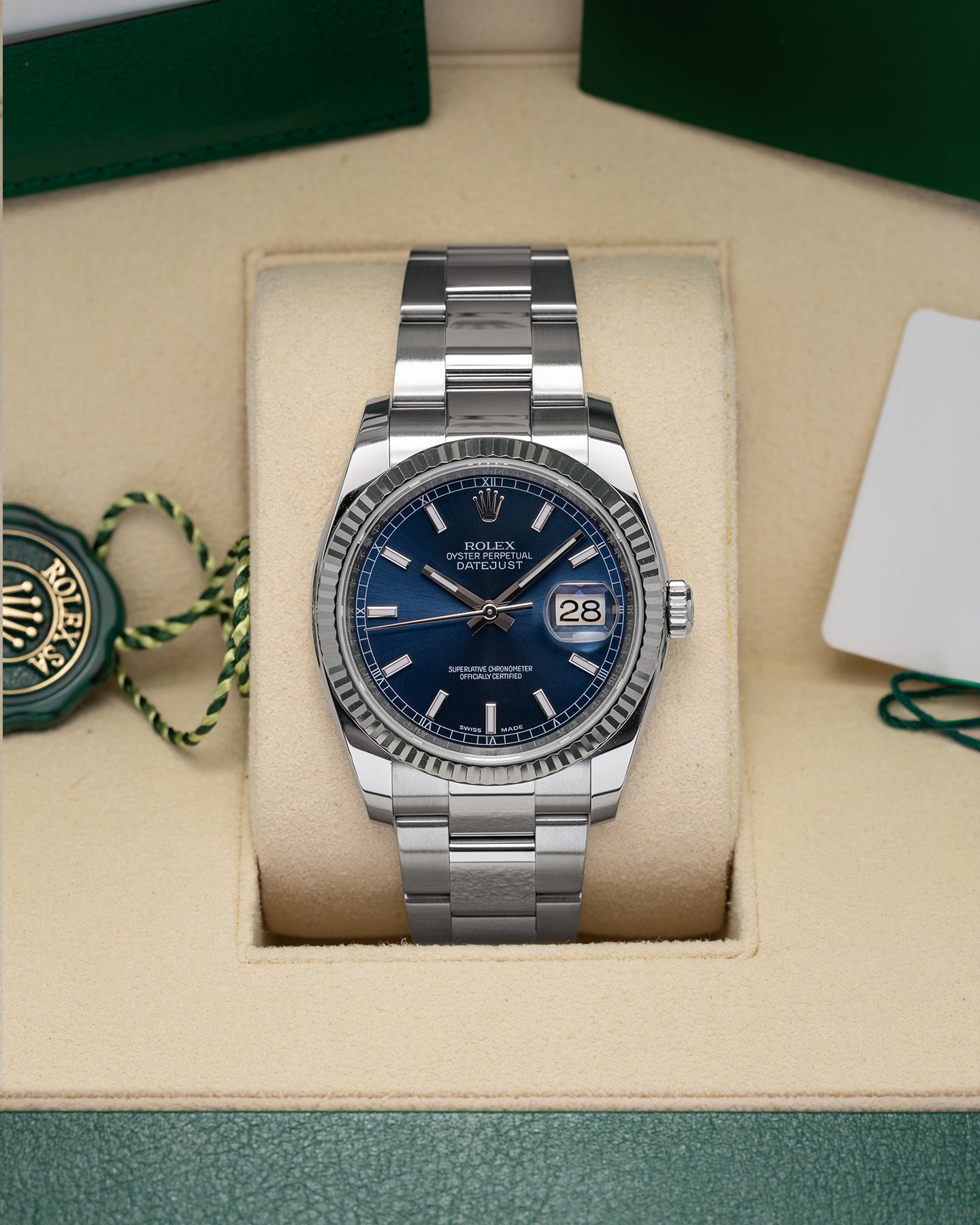 Blue Rolex Datejust 36 116234 | Noah's Fine Watches and Jewelry TX