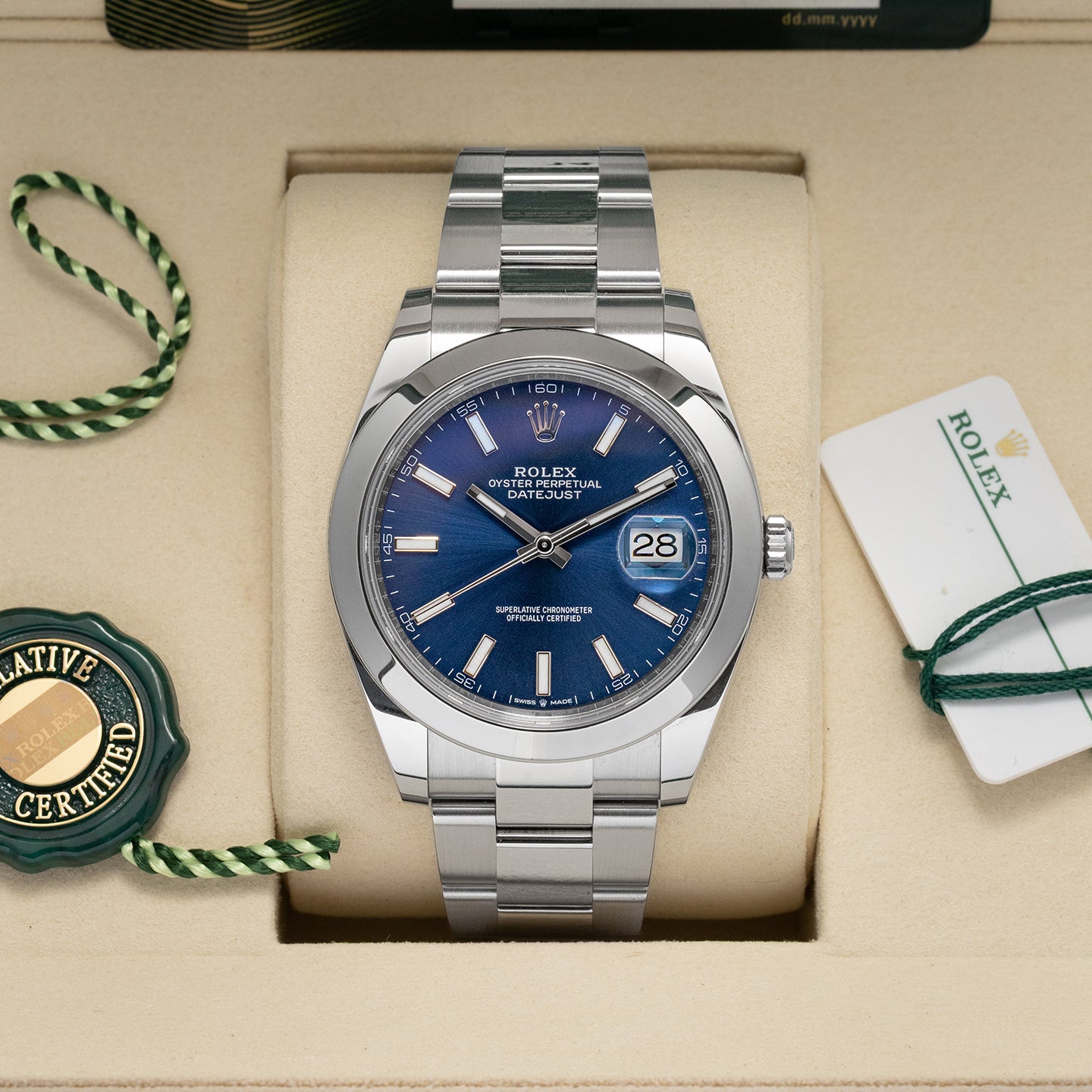 Blue Rolex Datejust 41 126300 | Noahs Fine Watches & Jewelry DFW