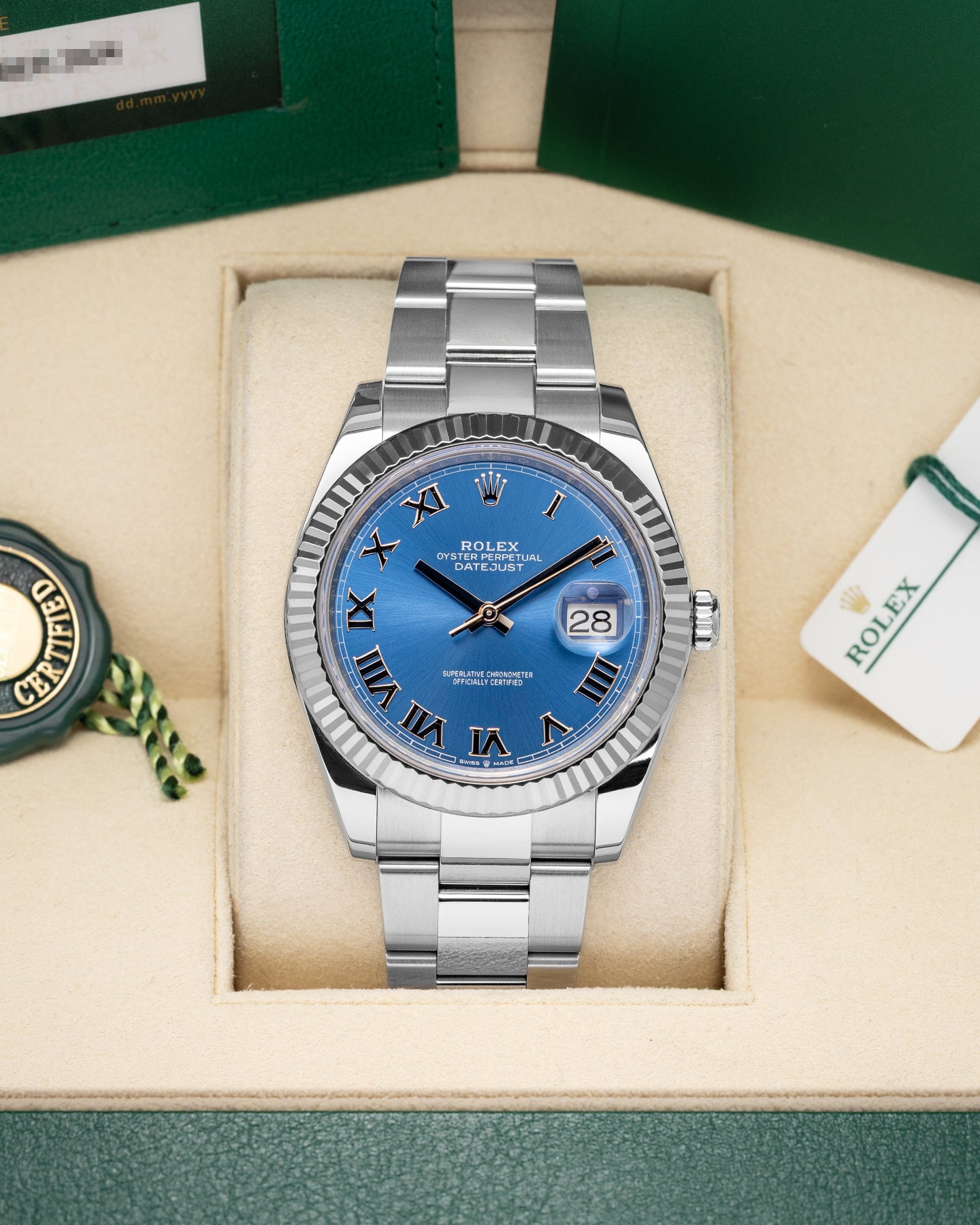 Blue Roman Rolex Datejust 126334 | Noah's Fine Watches & Jewelry Dallas