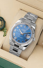 Blue Roman Rolex Datejust 126334 | Noah's Fine Watches & Jewelry Dallas