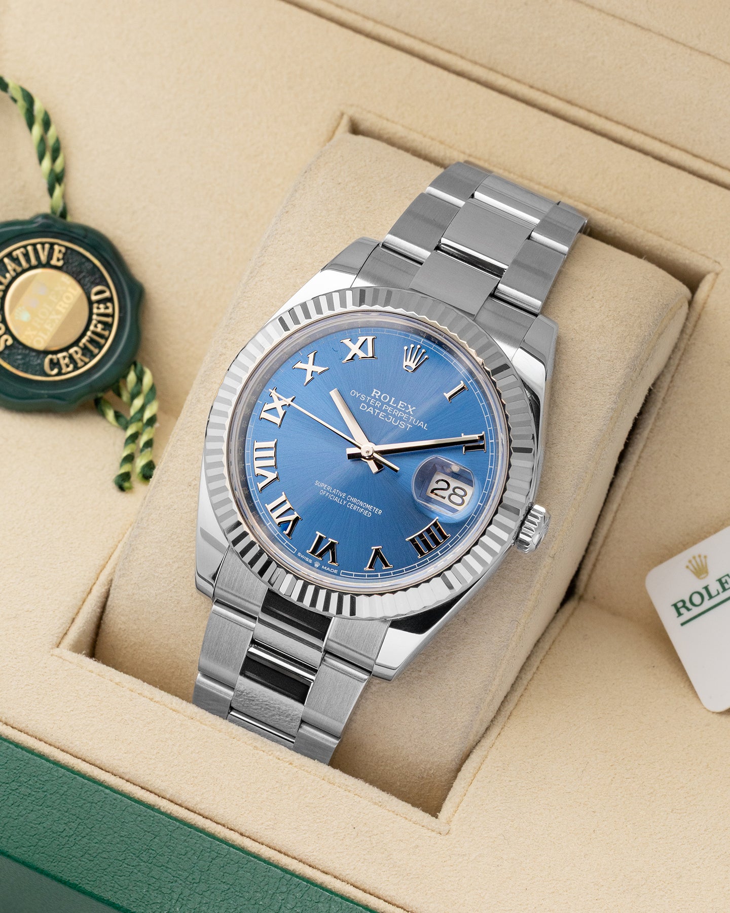 Blue Roman Rolex Datejust 126334 | Noah's Fine Watches & Jewelry Dallas