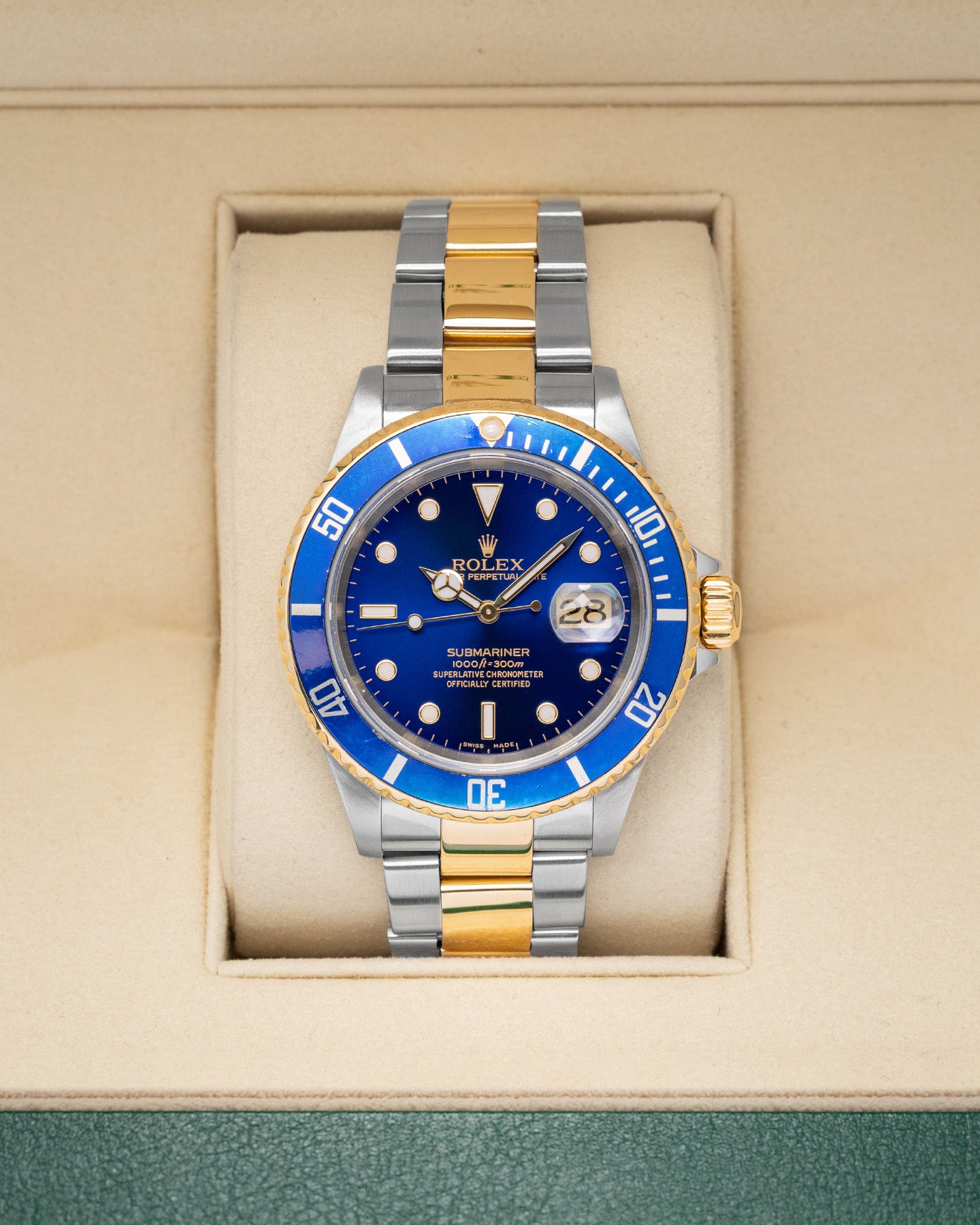Bluesy Rolex Submariner 16613 | Noah's Fine Watches DFW, Texas