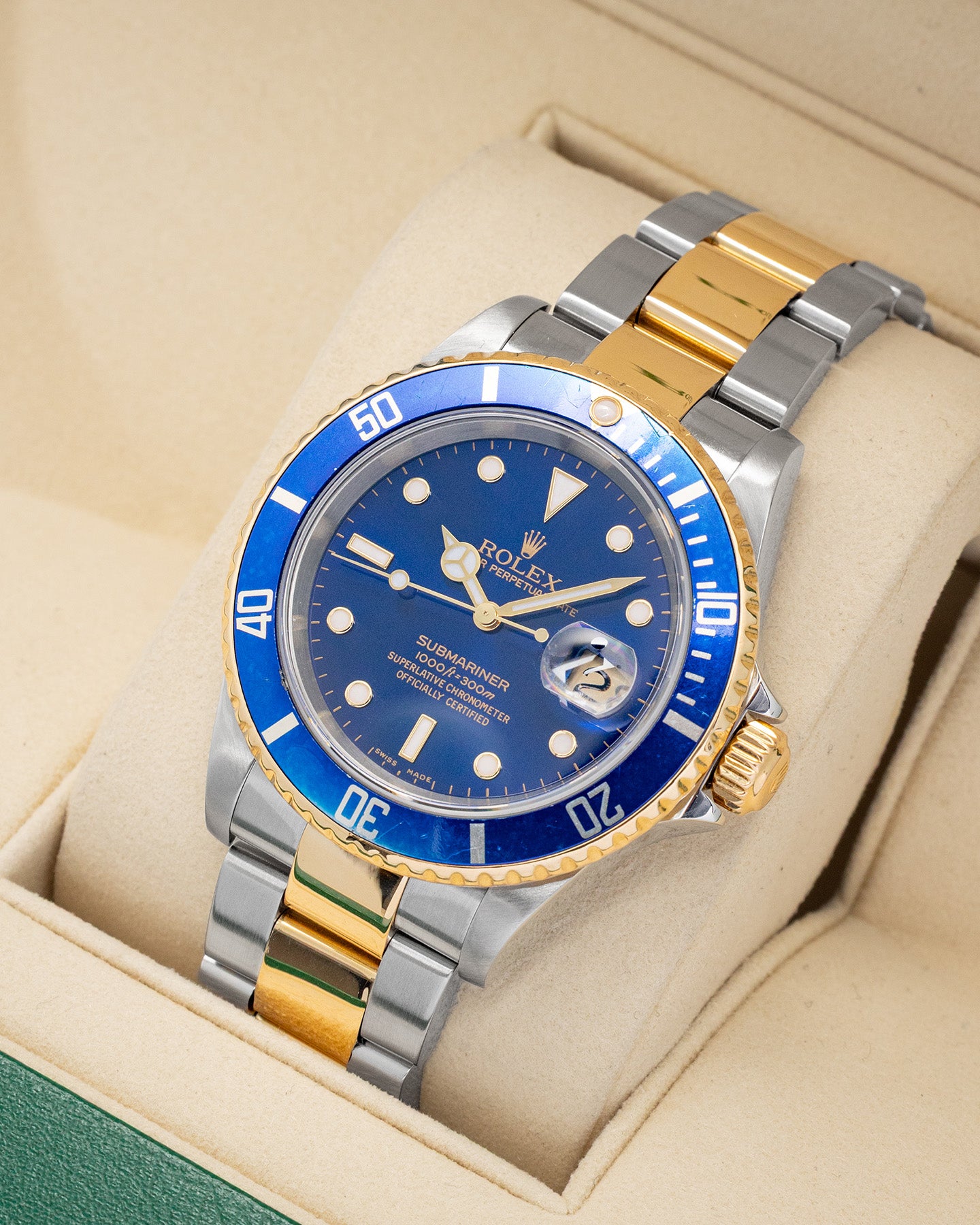 Bluesy Rolex Submariner 16613 | Noah's Fine Watches DFW, Texas