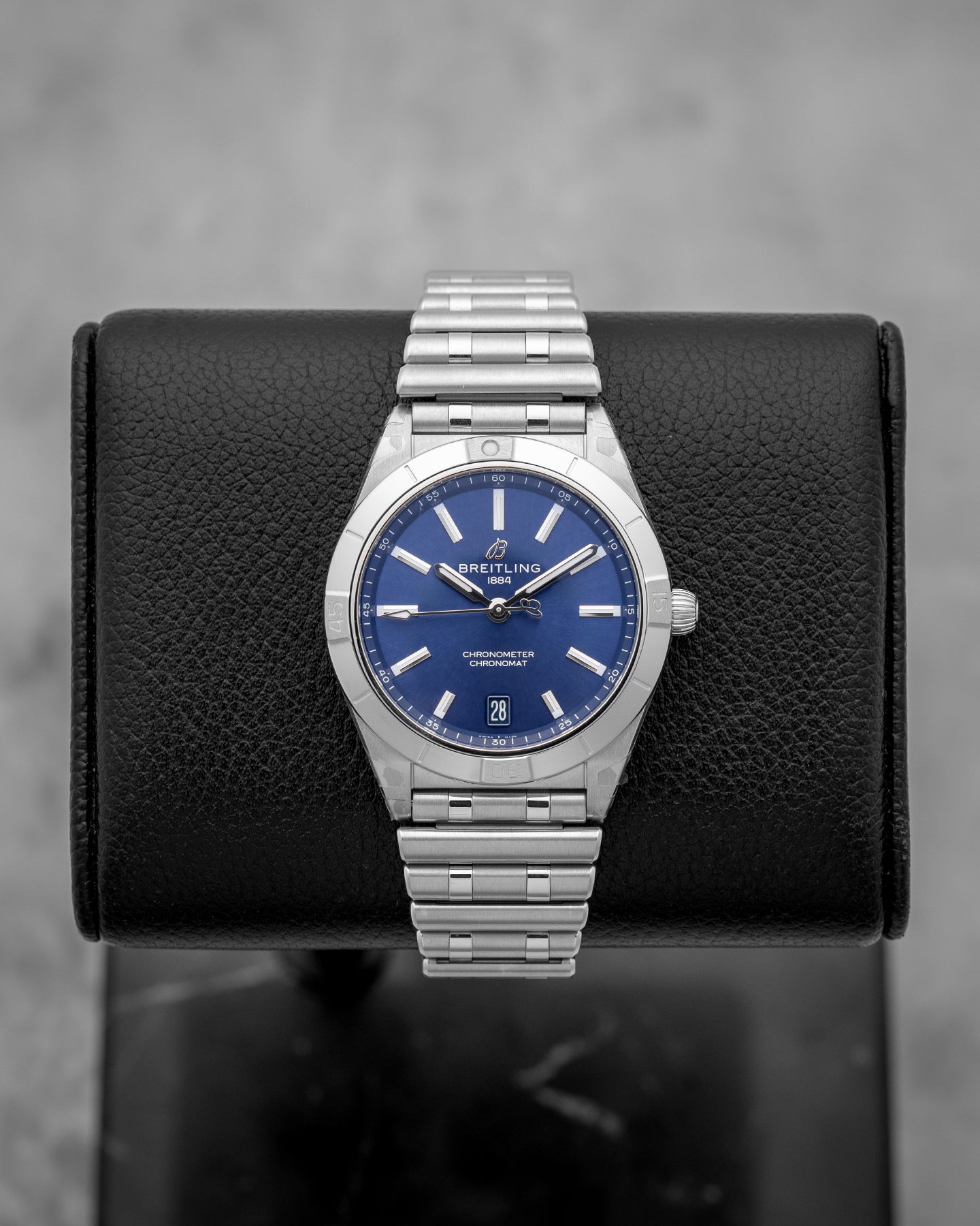 Steel Blue Breitling Chronomat 36 A10380 Watch | Noah's Fine Watches and Jewelry Dallas