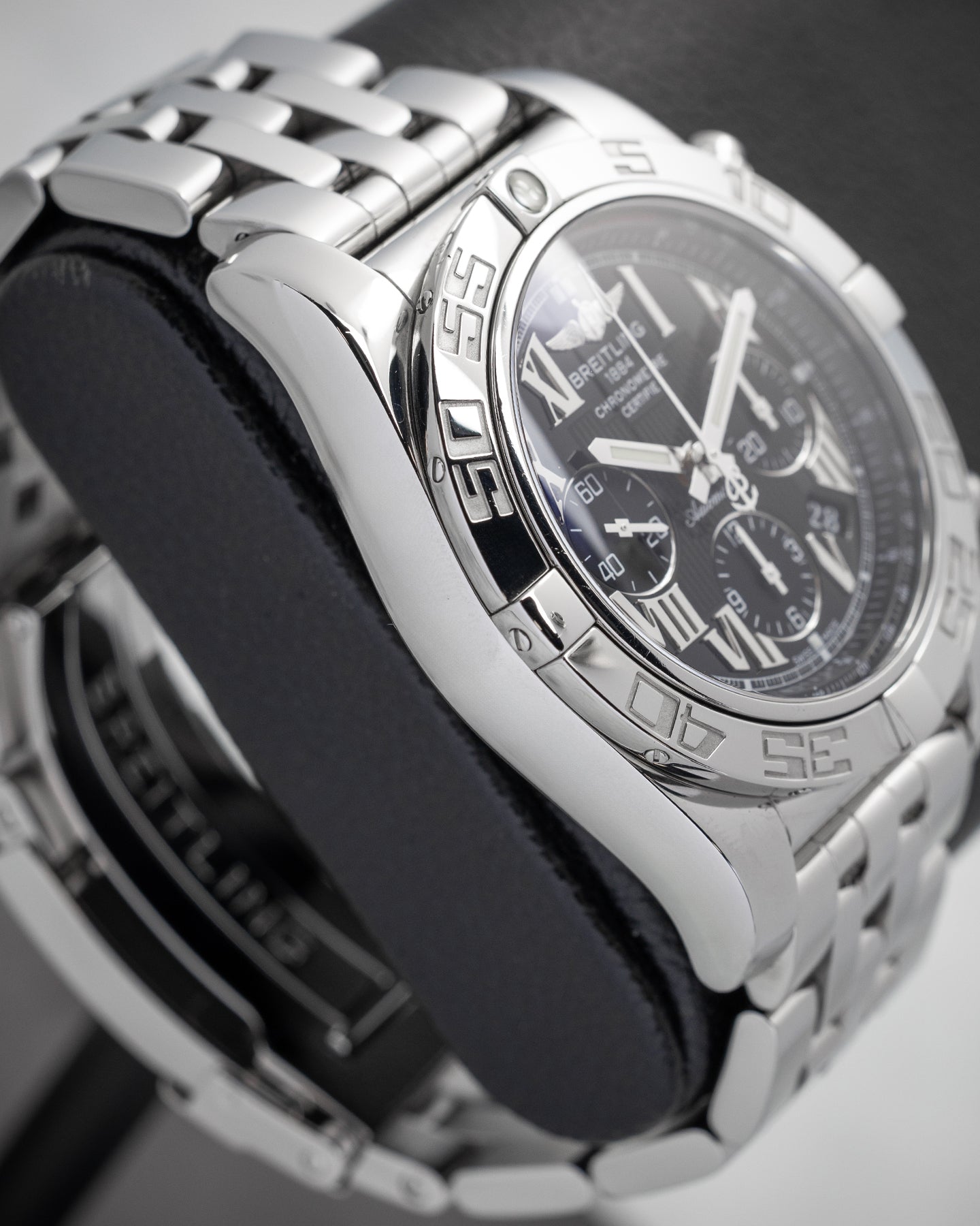 Steel Black Breitling Chronomat AB0110 Watch | Noah's Fine Watches and Jewelry Dallas