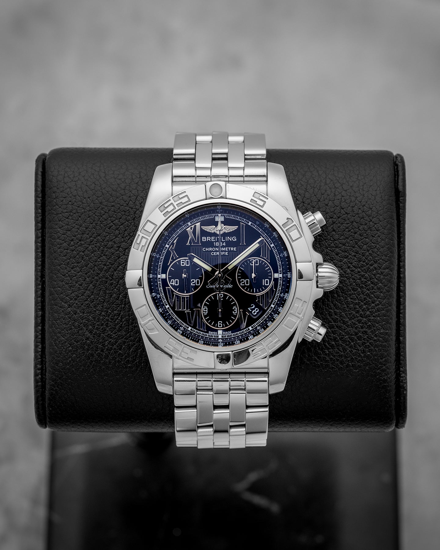 Steel Black Breitling Chronomat AB0110 Watch | Noah's Fine Watches and Jewelry Dallas