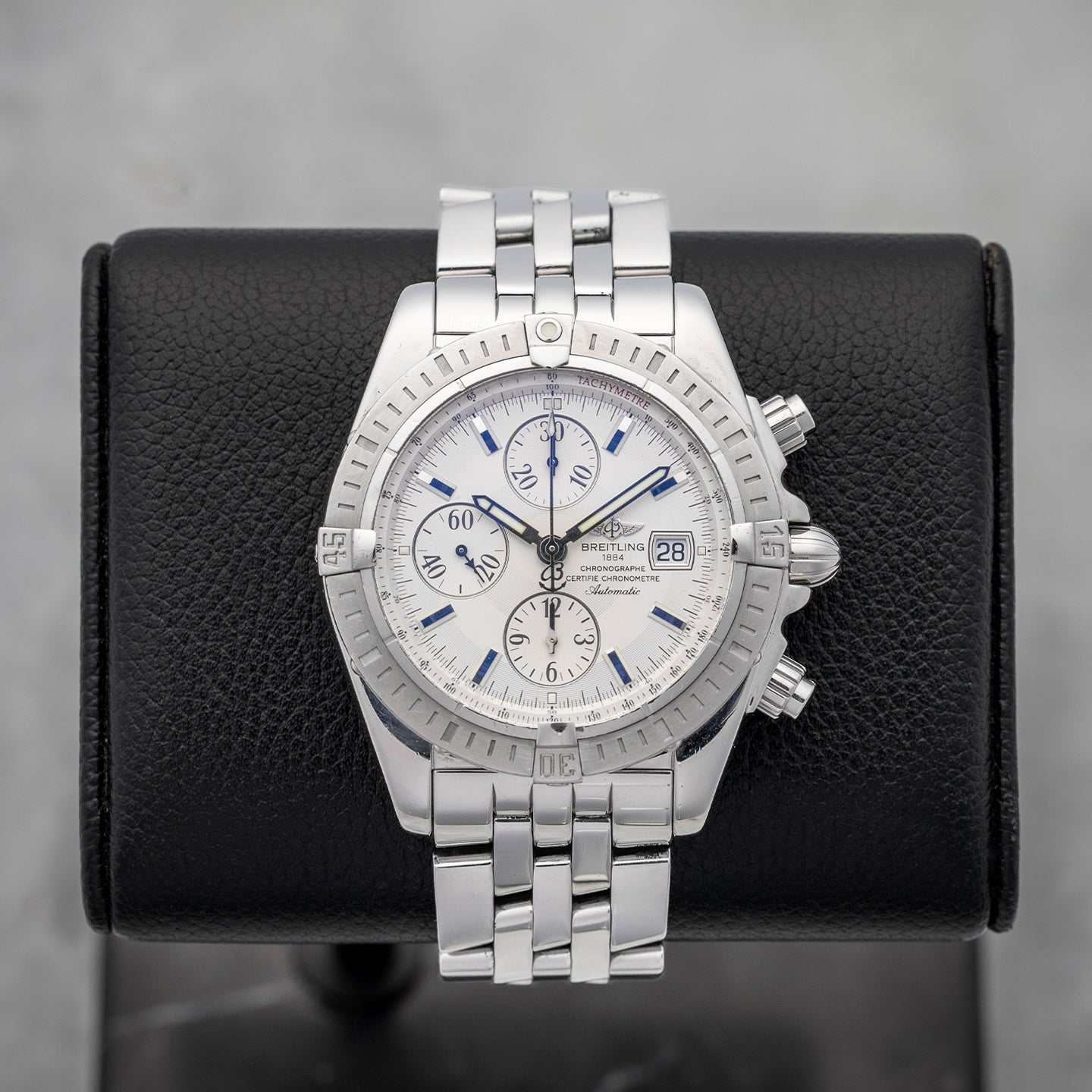 Steel White Breitling Chronomat Evolution A13356 Watch | Noah's Fine Watches and Jewelry Dallas
