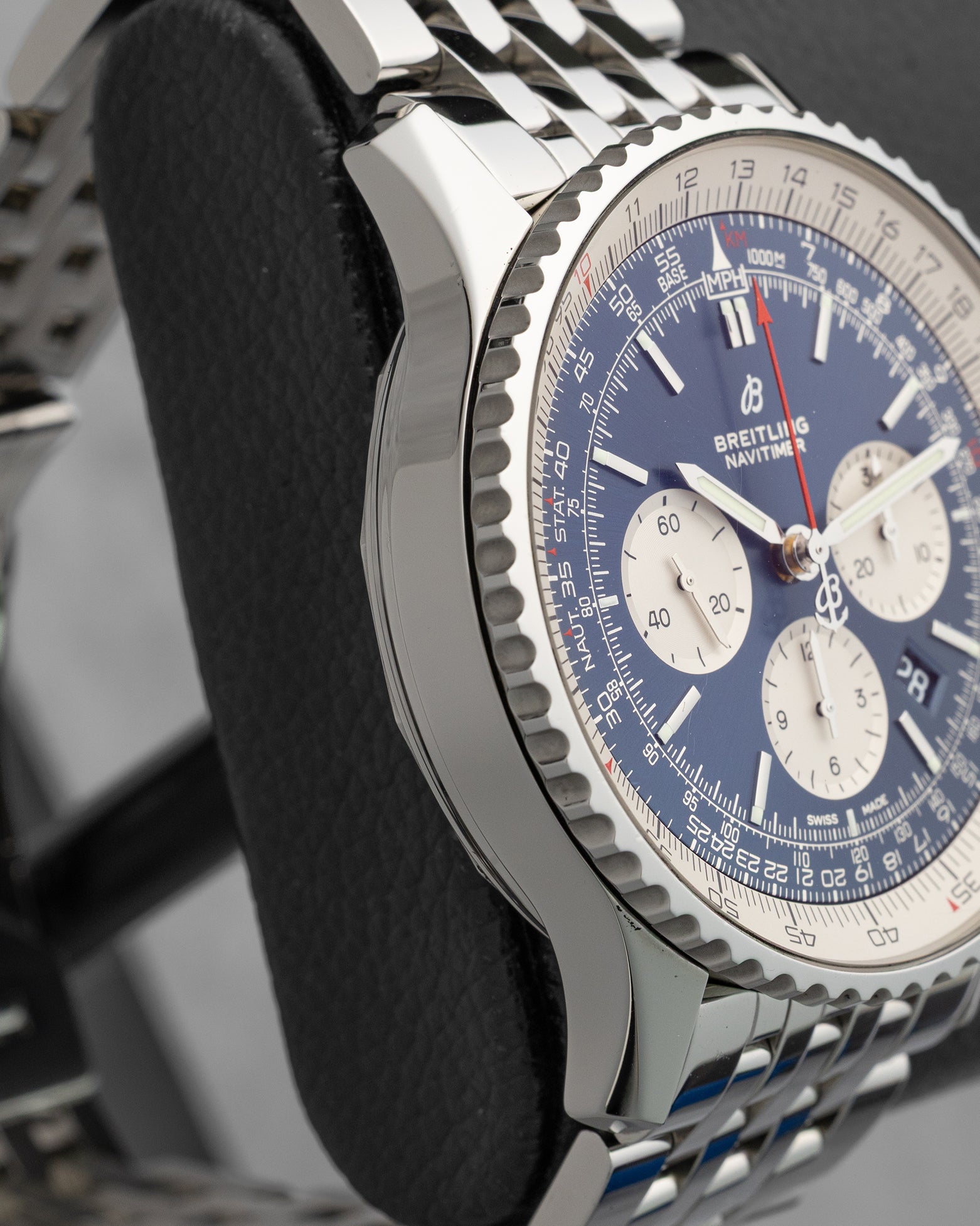 Blue Breitling Navitimer B01 Chronograph 46 | Noah's Fine Watches DFW