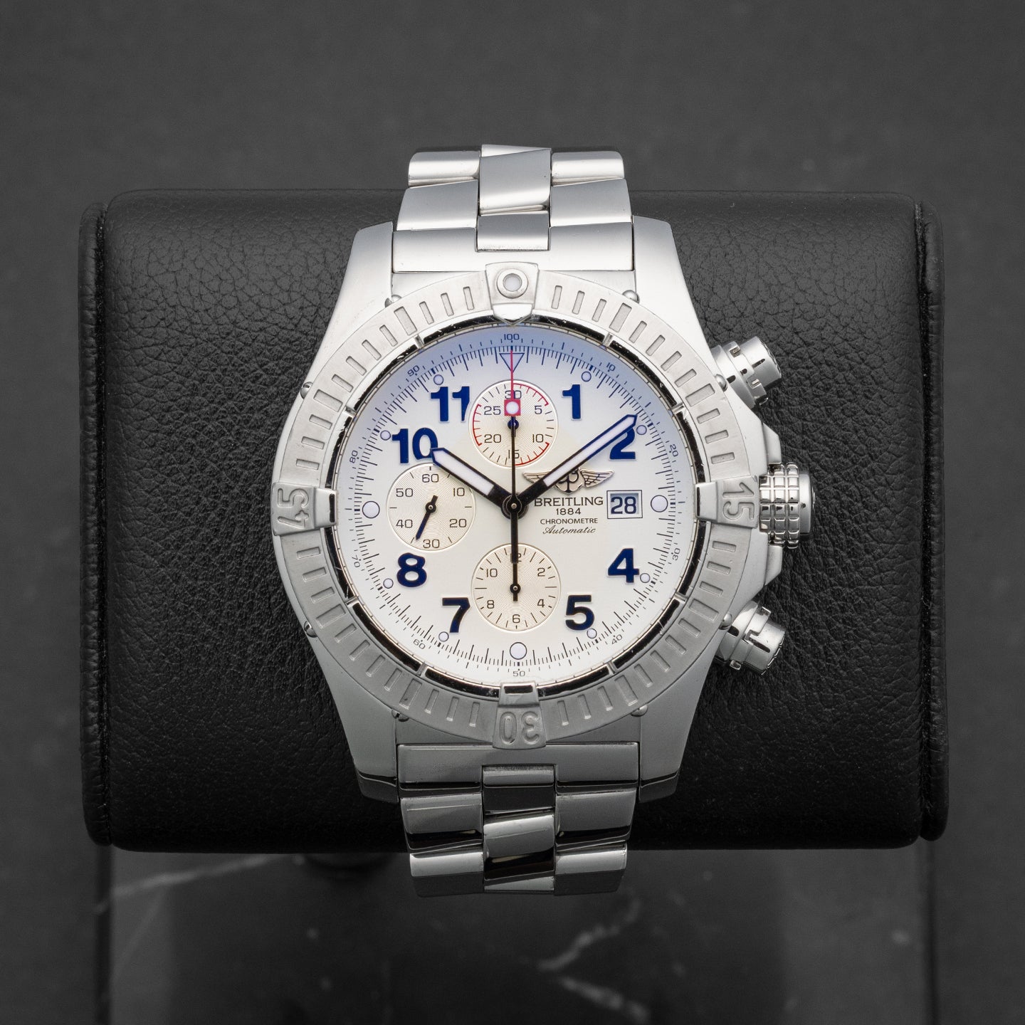 White dial Breitling Super Avenger A1337011/A562 | Noahs Fine Watches