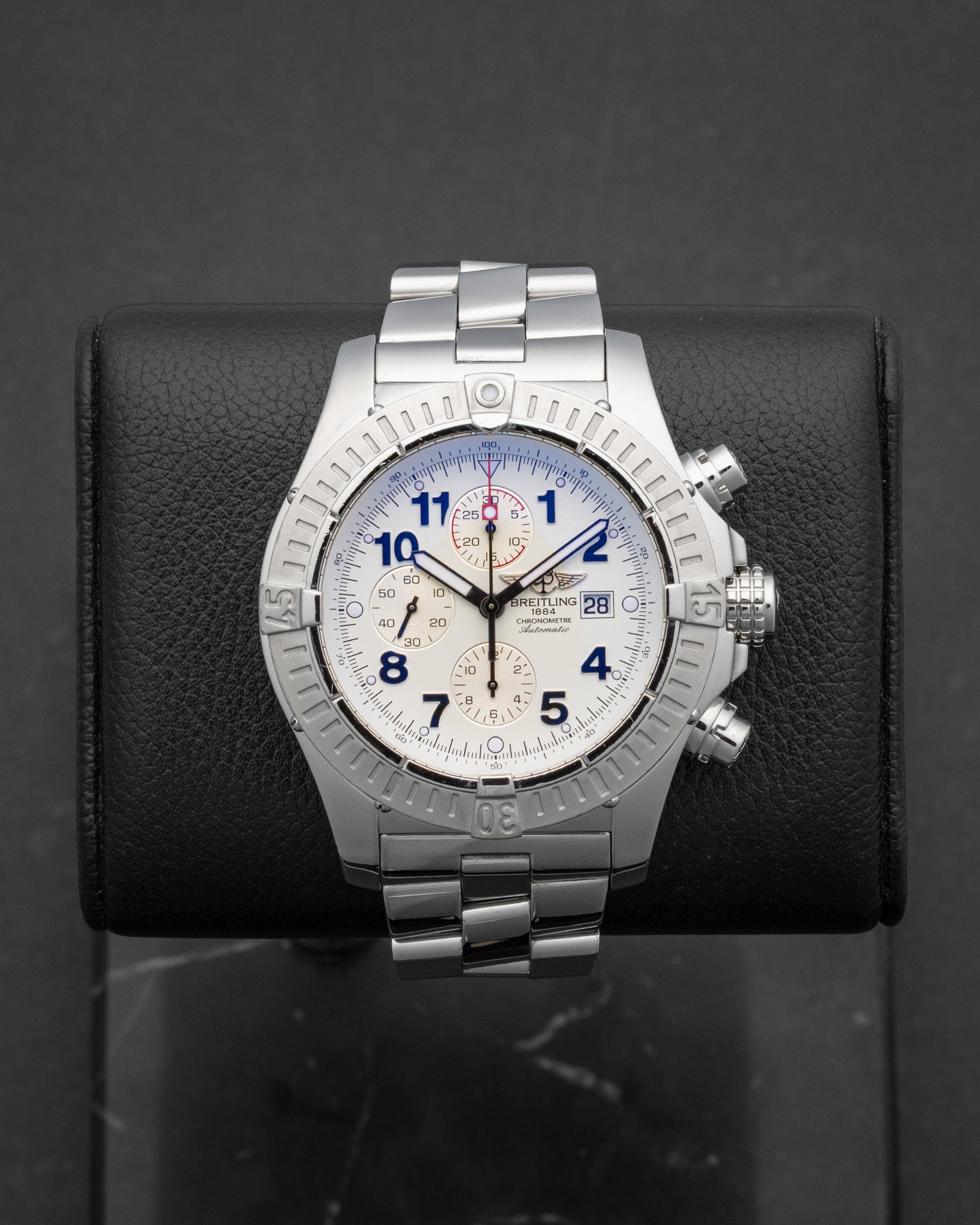 White dial Breitling Super Avenger A1337011/A562 | Noahs Fine Watches